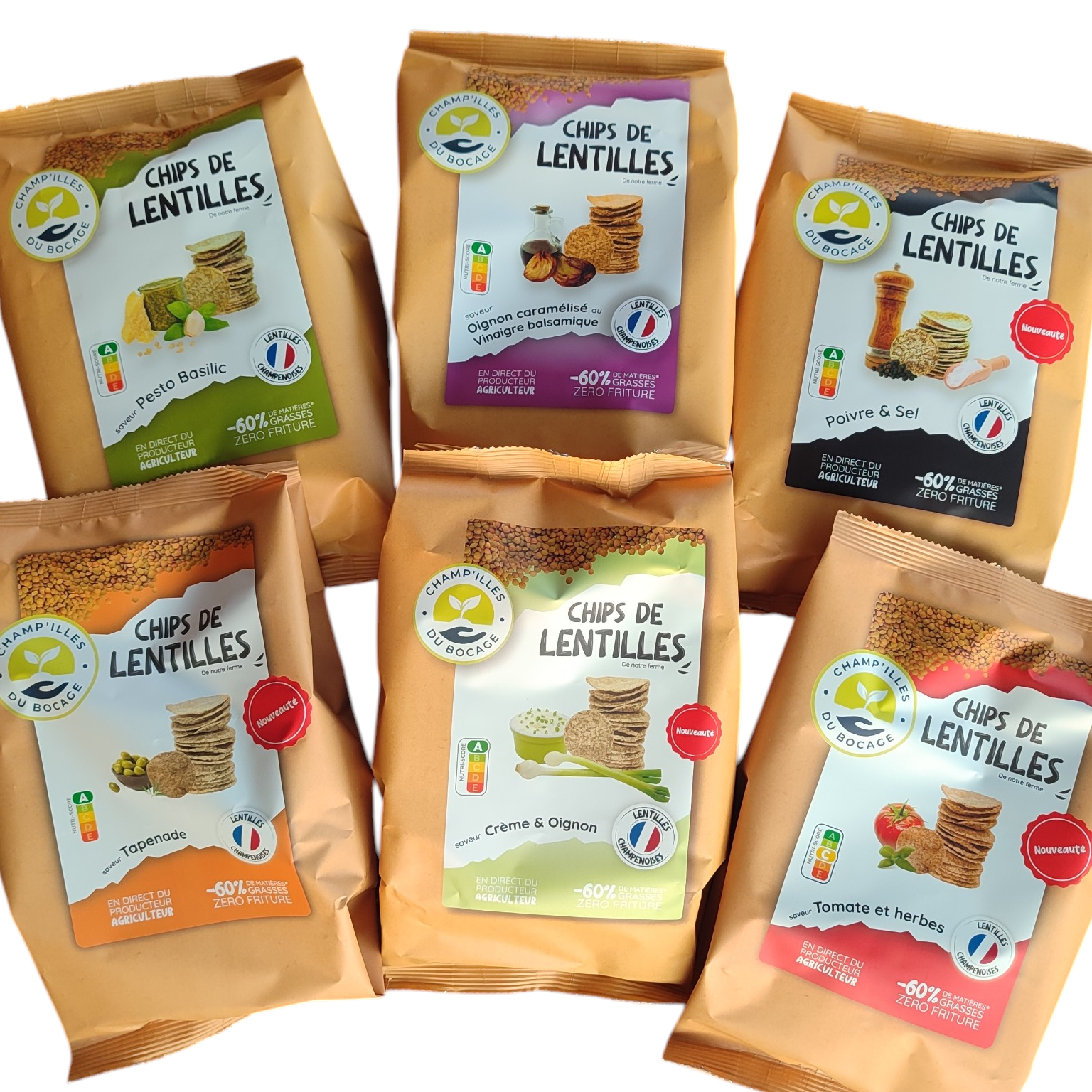 Chips de Lentilles Mix de saveurs
