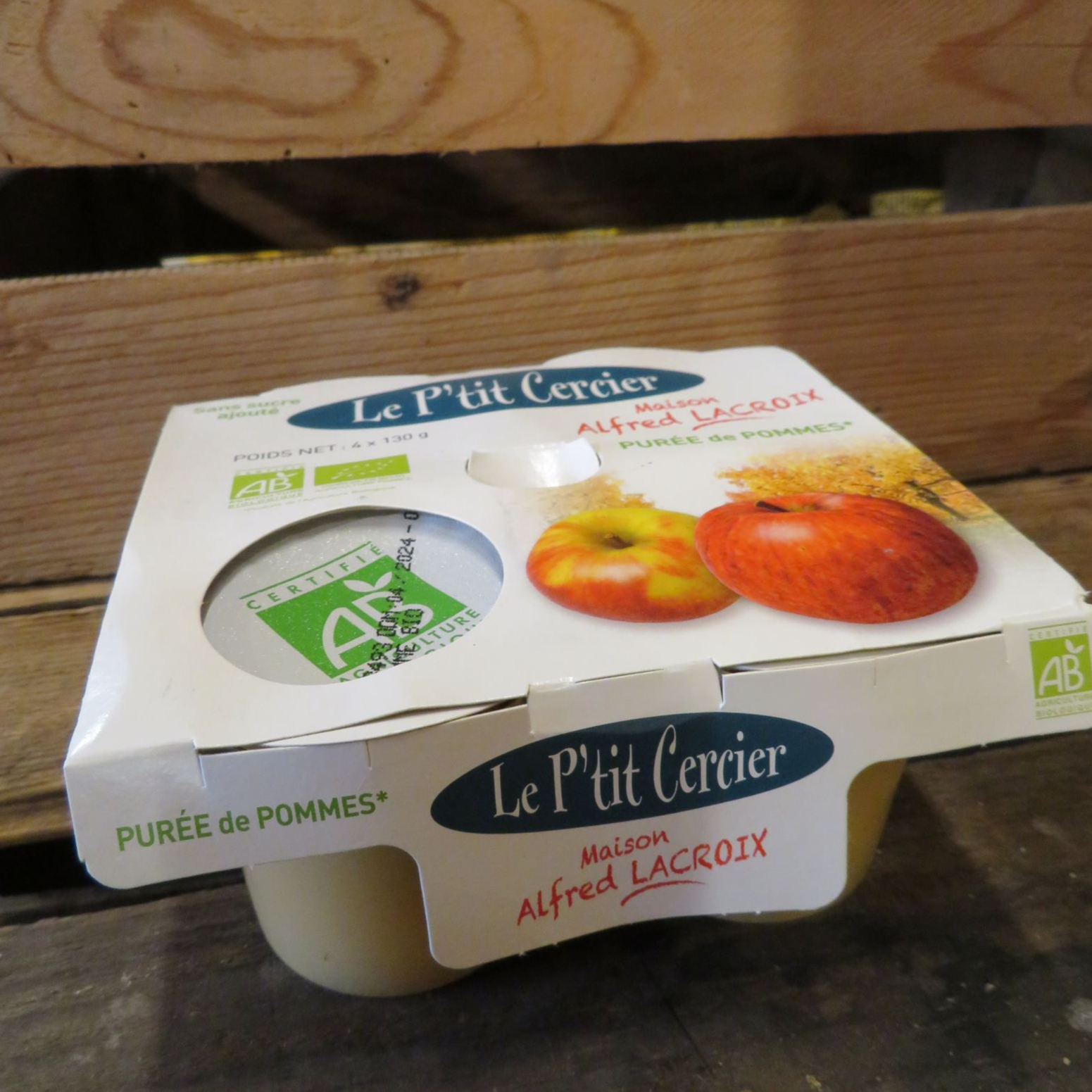 Compote pomme Bio (4 x130g)