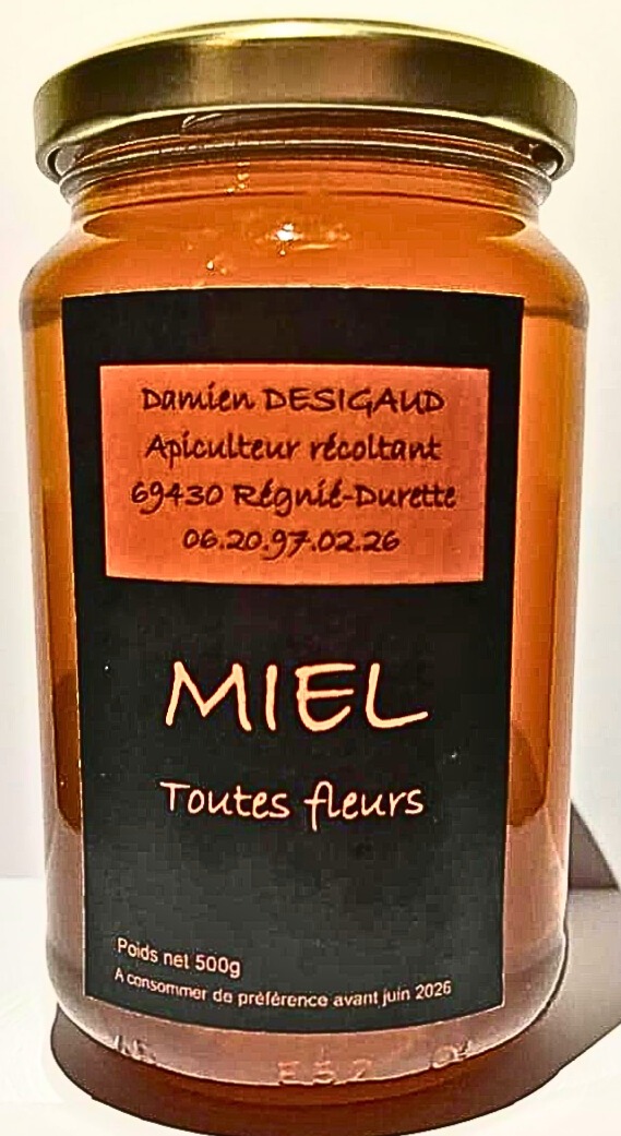 Pot de miel toutes fleurs (500 gr)