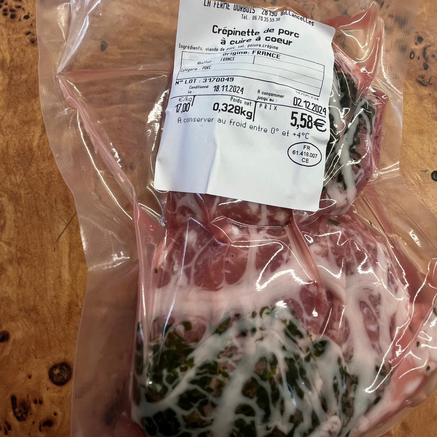 Crépinettes (x2) - 0,3kg