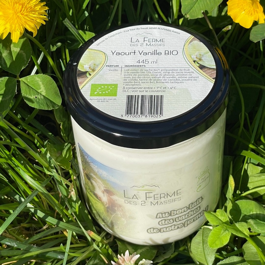 Yaourt vanille - dont 0,50€ de consigne - 445ml