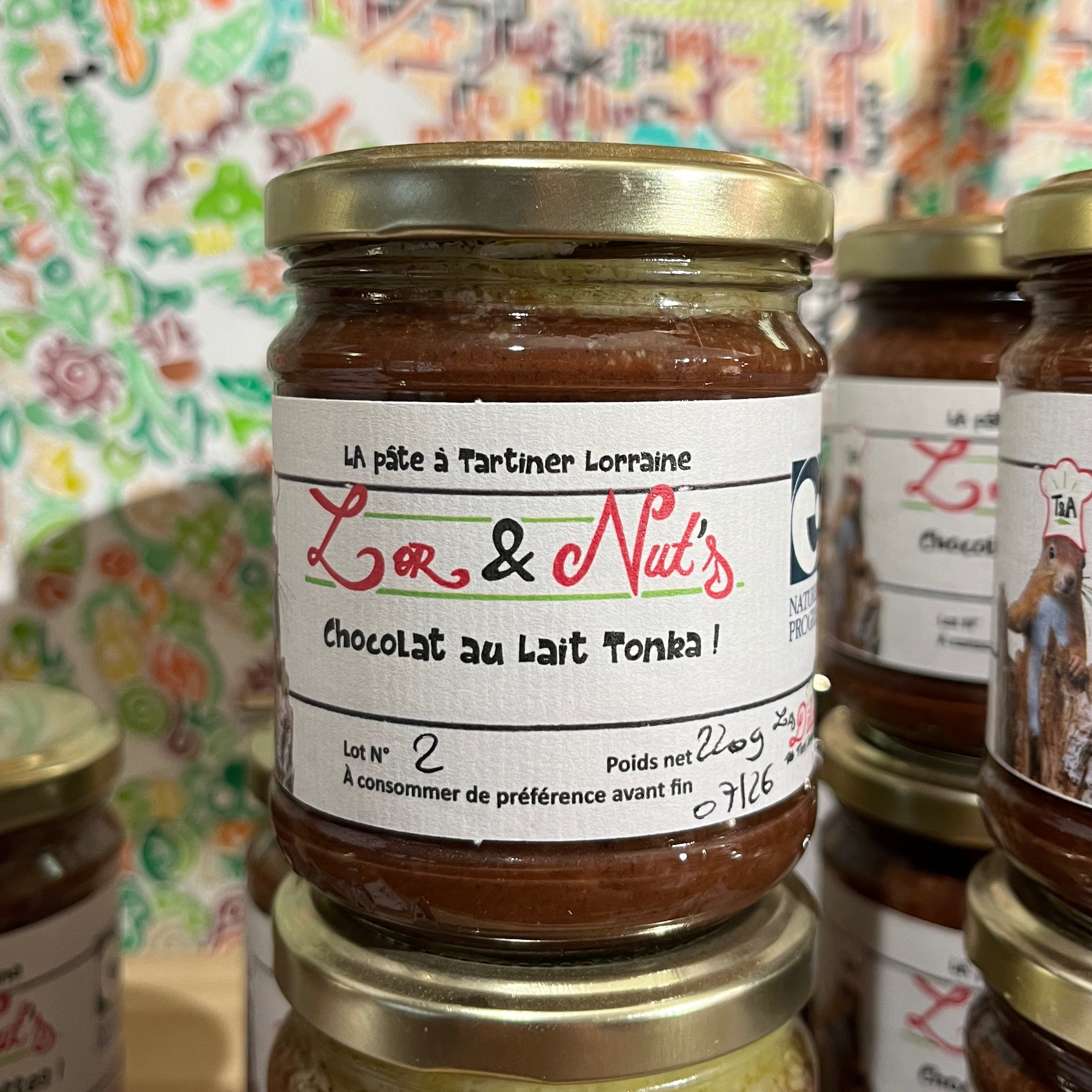 PÂTE À TARTINER LAIT TONKA (220G)