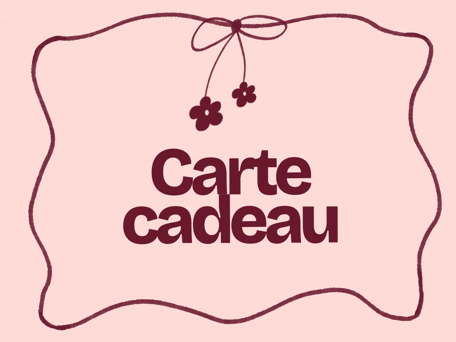 Carte cadeau du montant de votre choix 💝