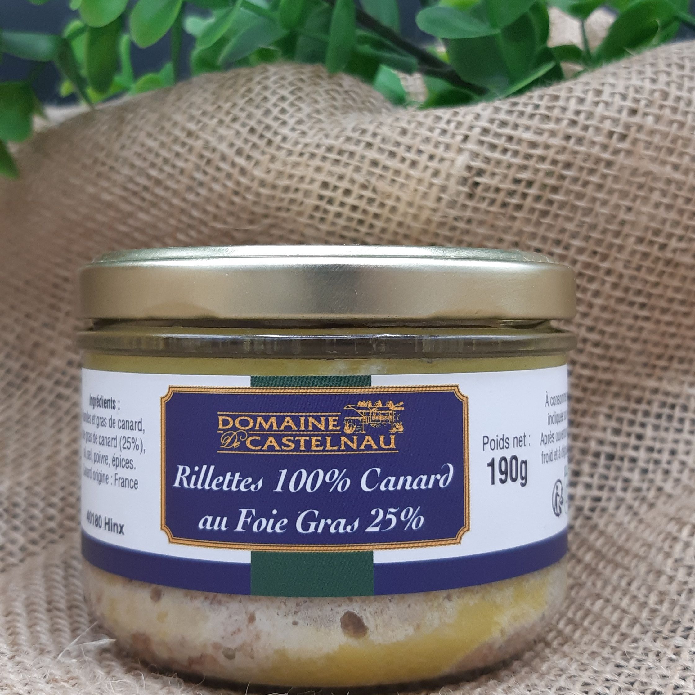 Rillettes 100% canard