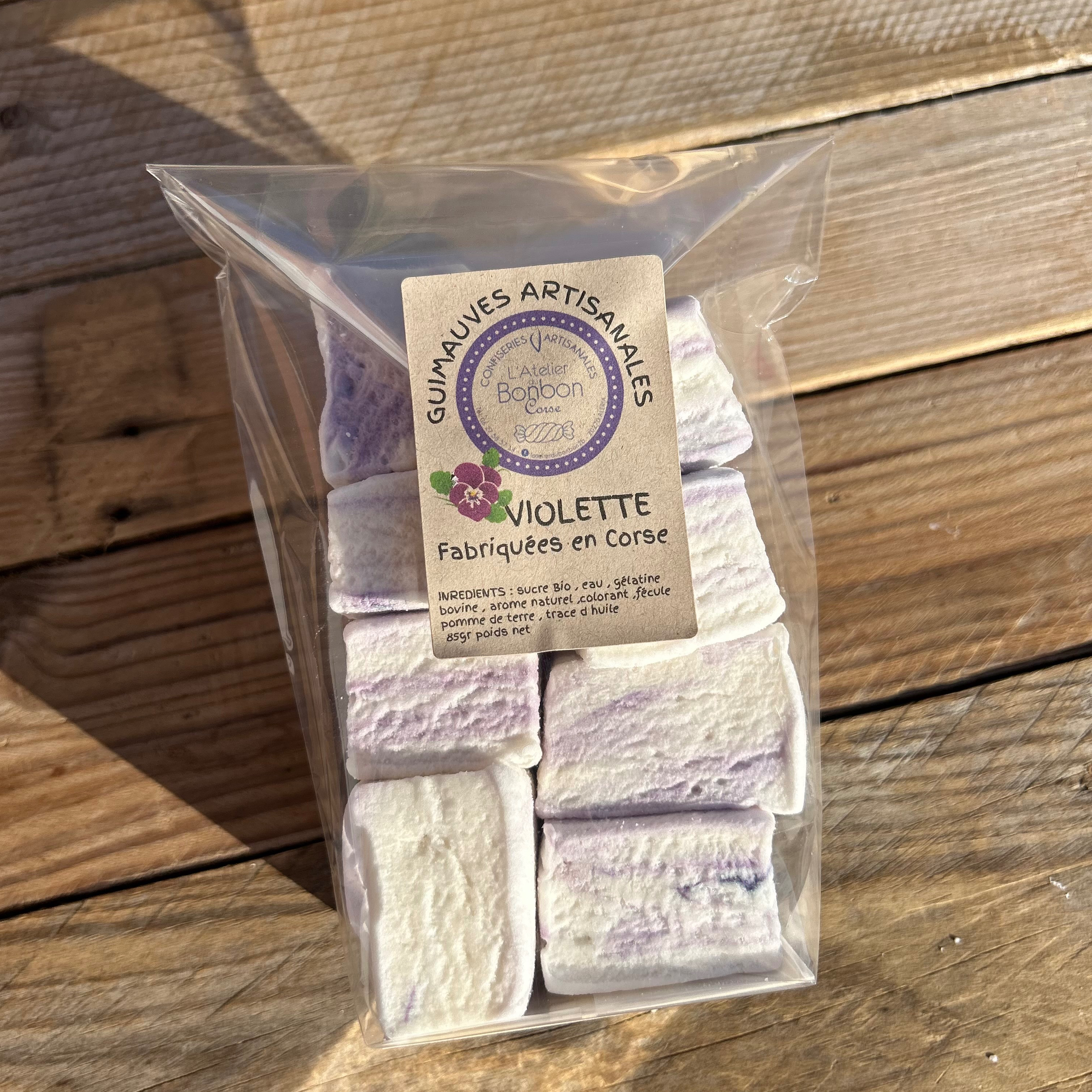 Guimauves artisanales - Violette - 85g