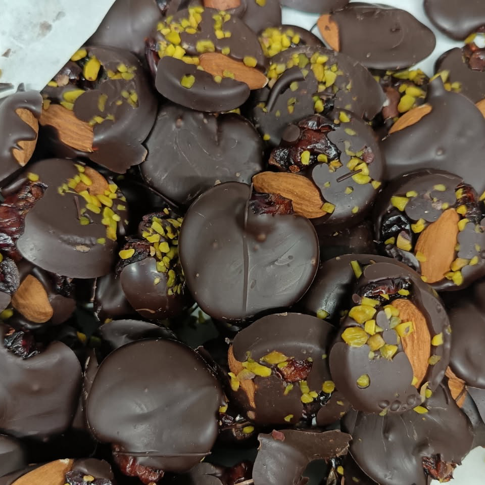 Mendiants chocolat noir 100gr