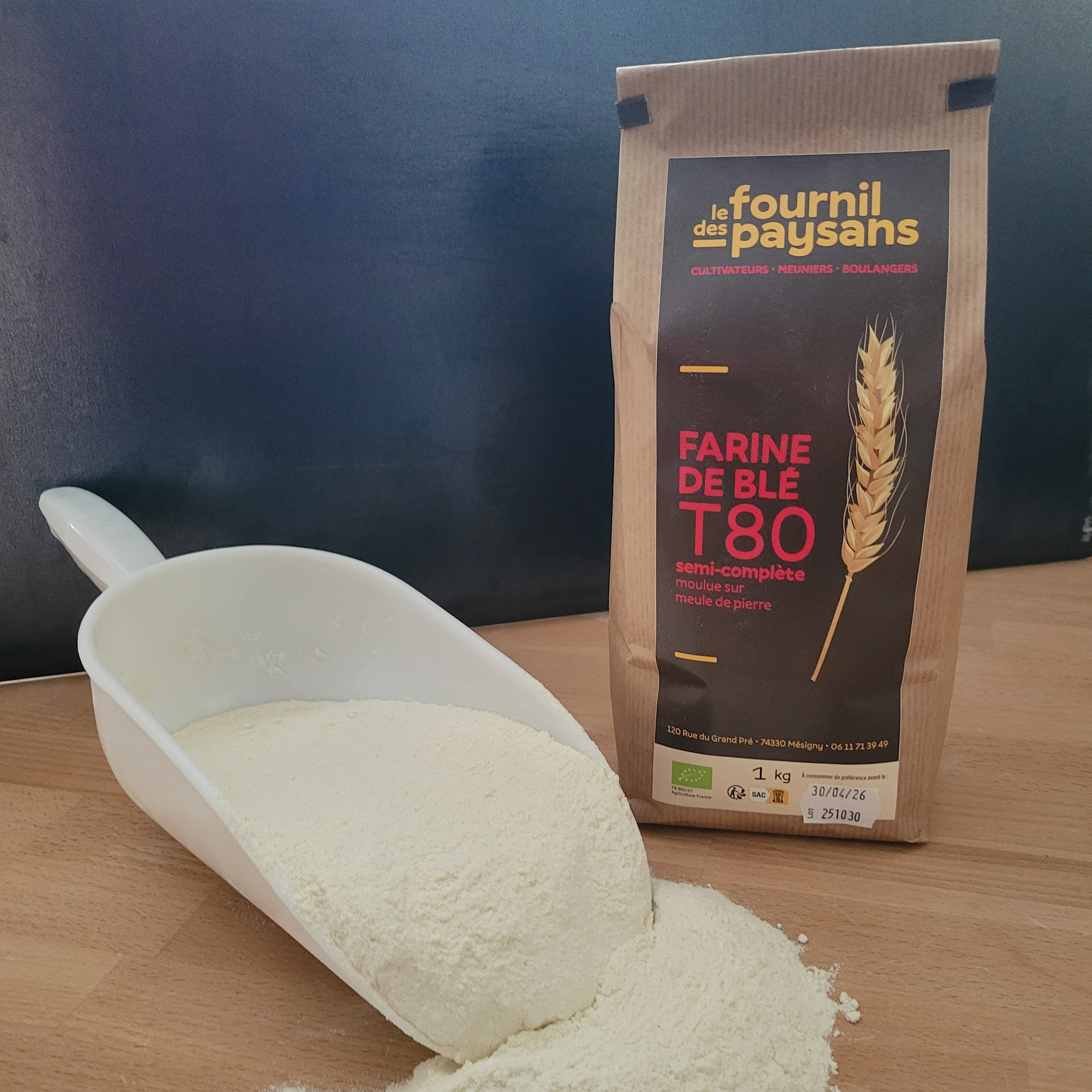 Farine de blé semi complète (T80)
