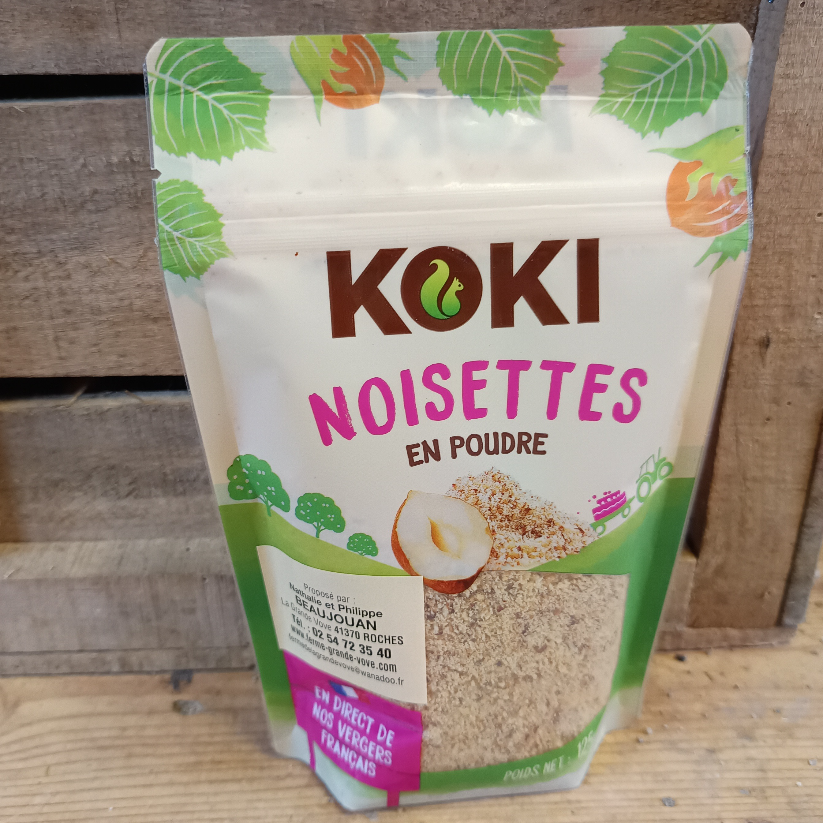 Poudre de noisette (125g.)