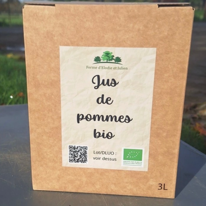 Jus de pomme en 3 litres