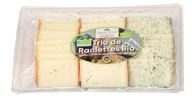 Raclette 3 saveurs tranchés - 400g