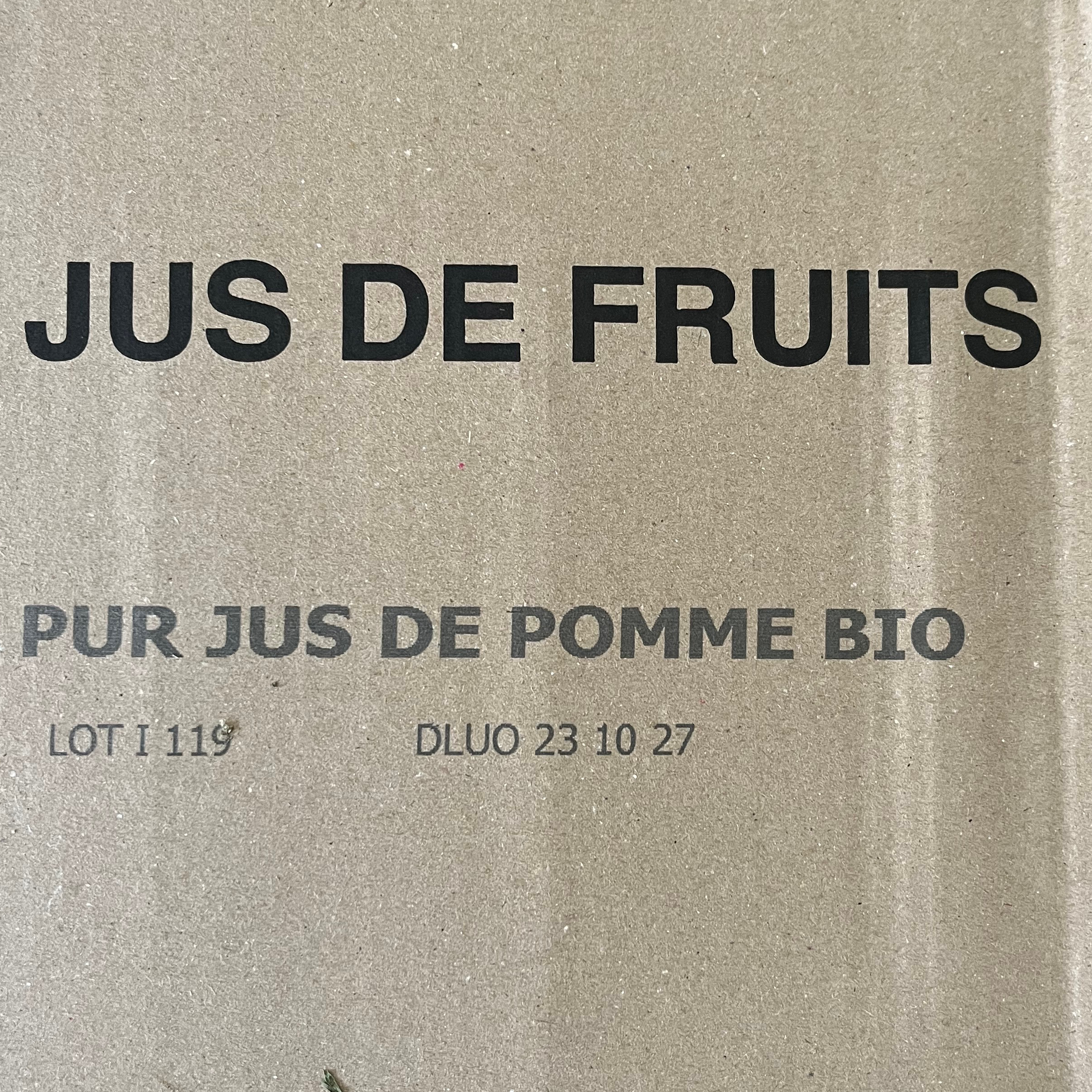 Jus de pommes carton 6 bouteilles