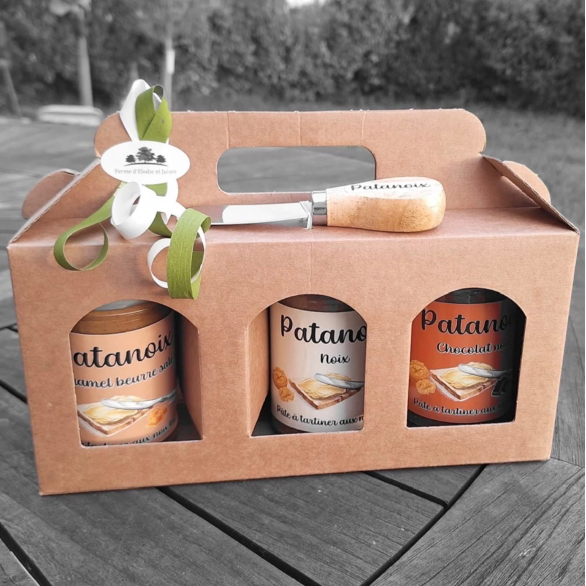 patanoix coffret de 3 + couteau à tartiner - 660g