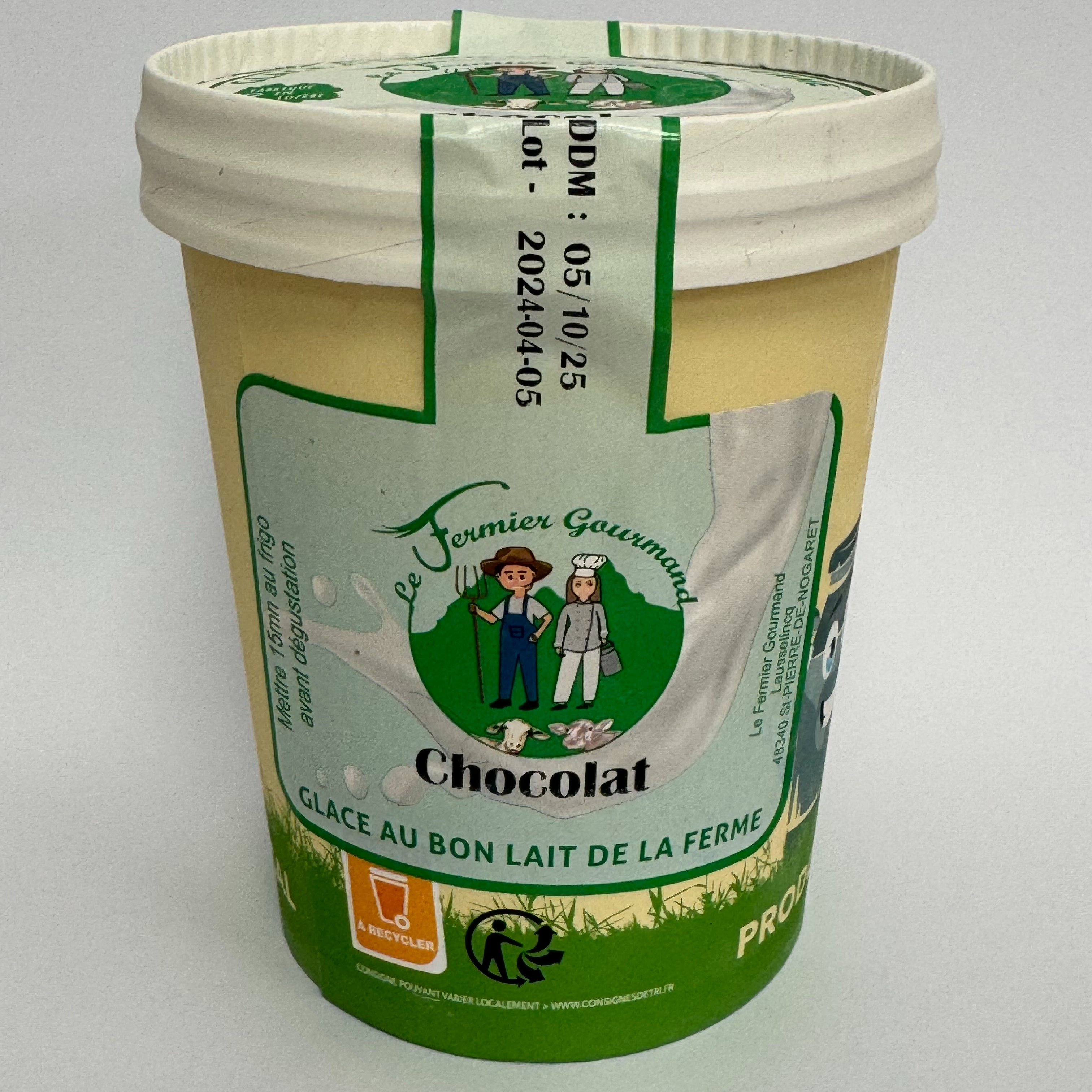 Crème glacée Brebis Chocolat