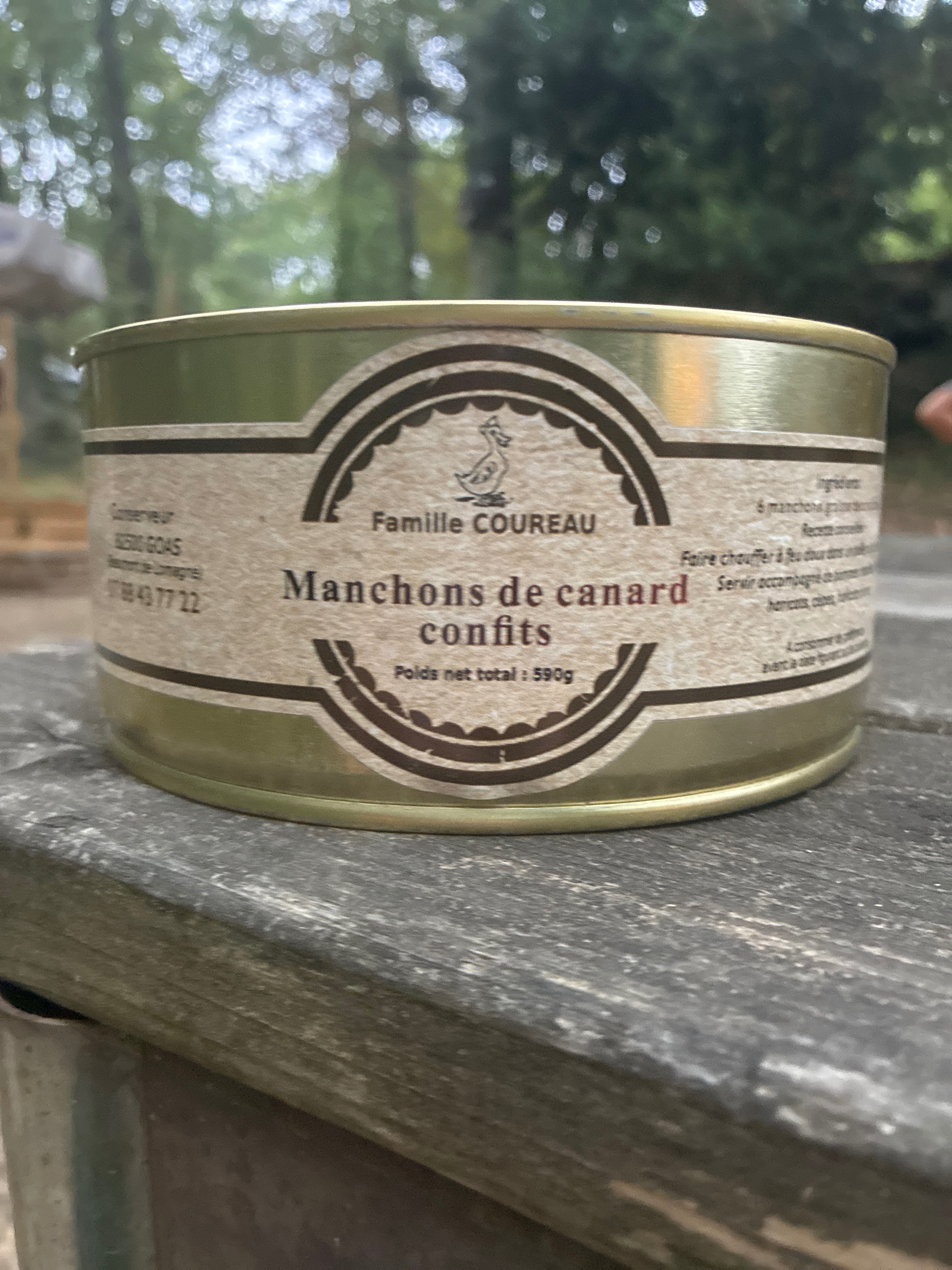 Manchons de canard confits
