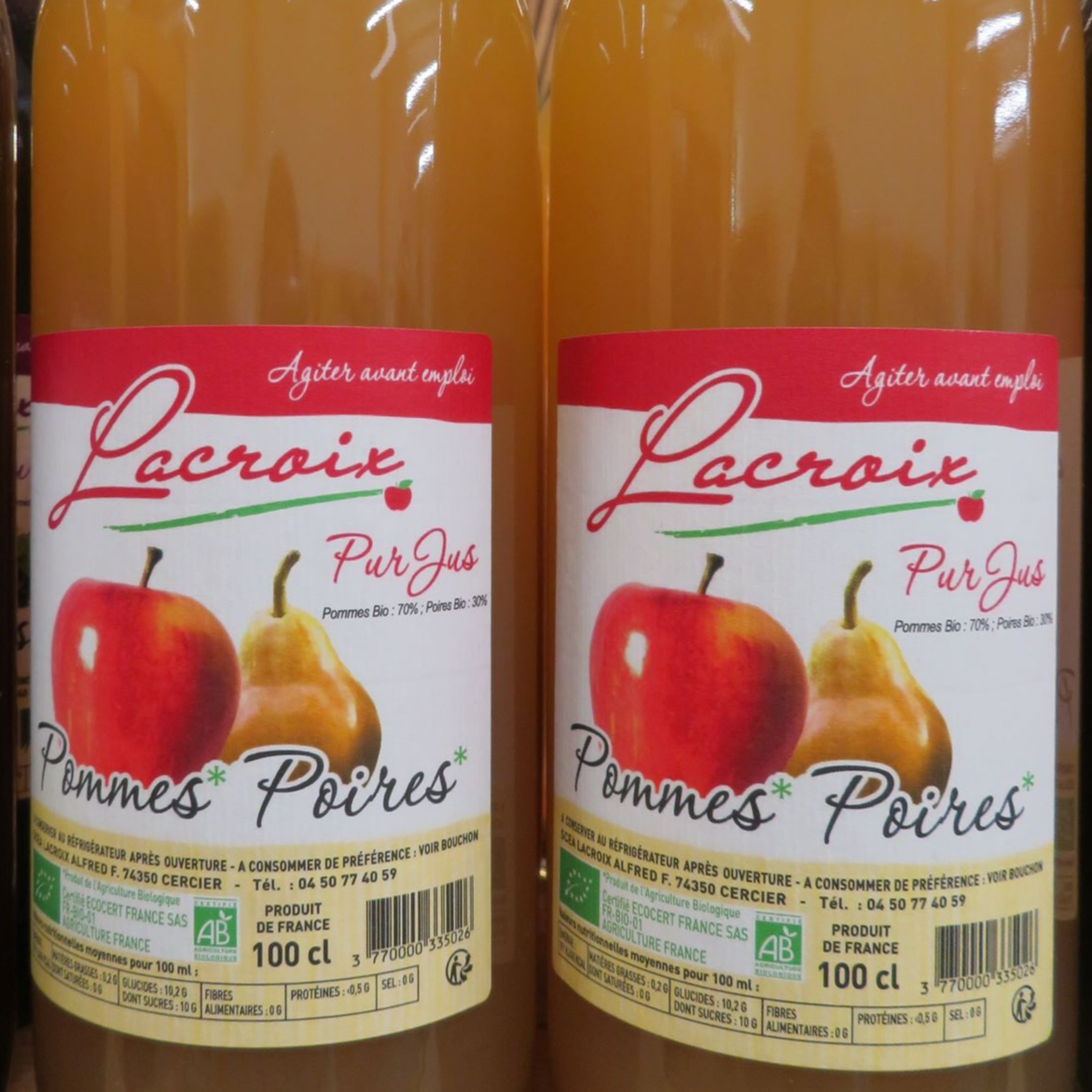 Jus de pomme-poire Bio