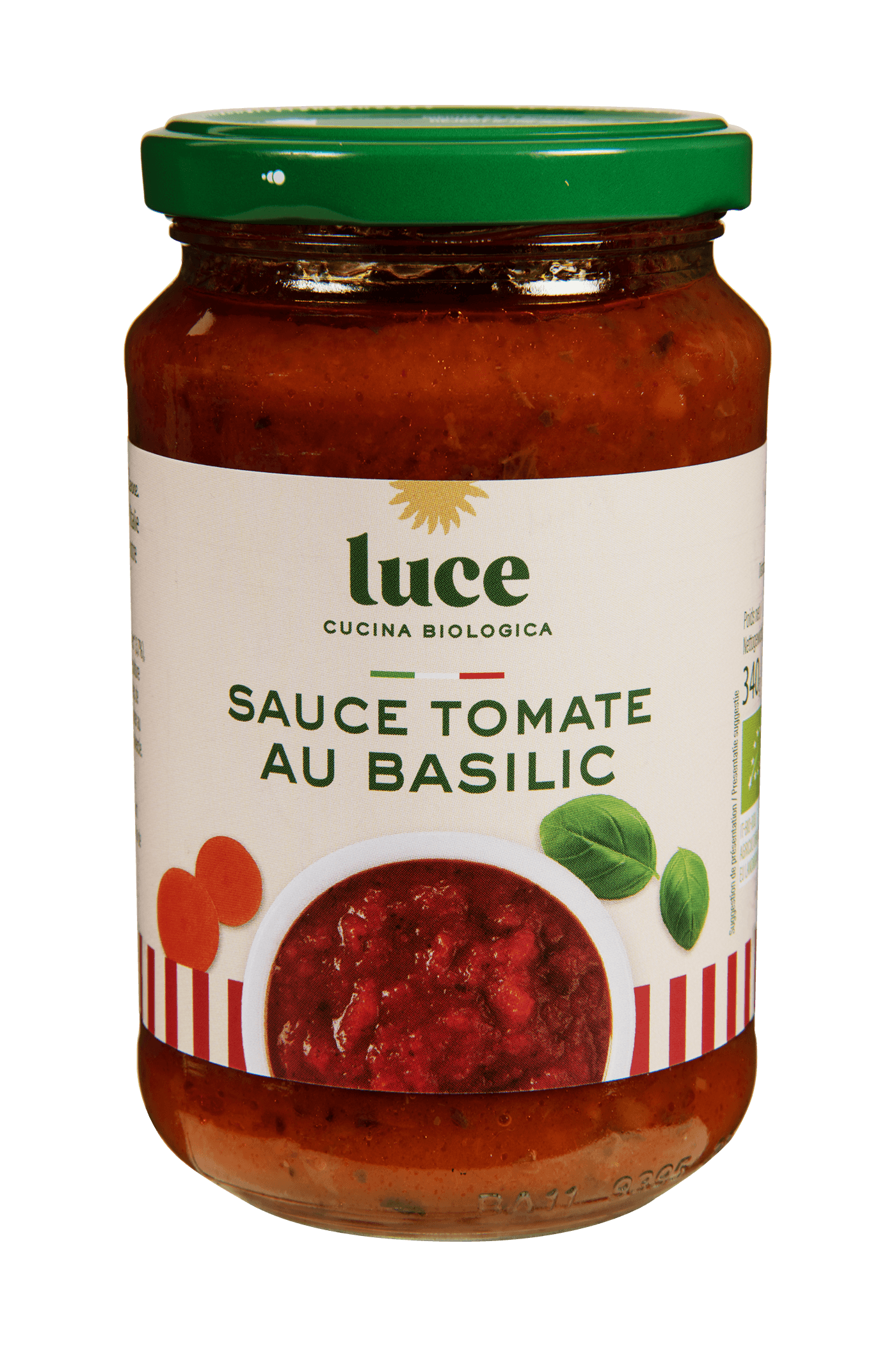 Sauce tomate au basilic - 340g