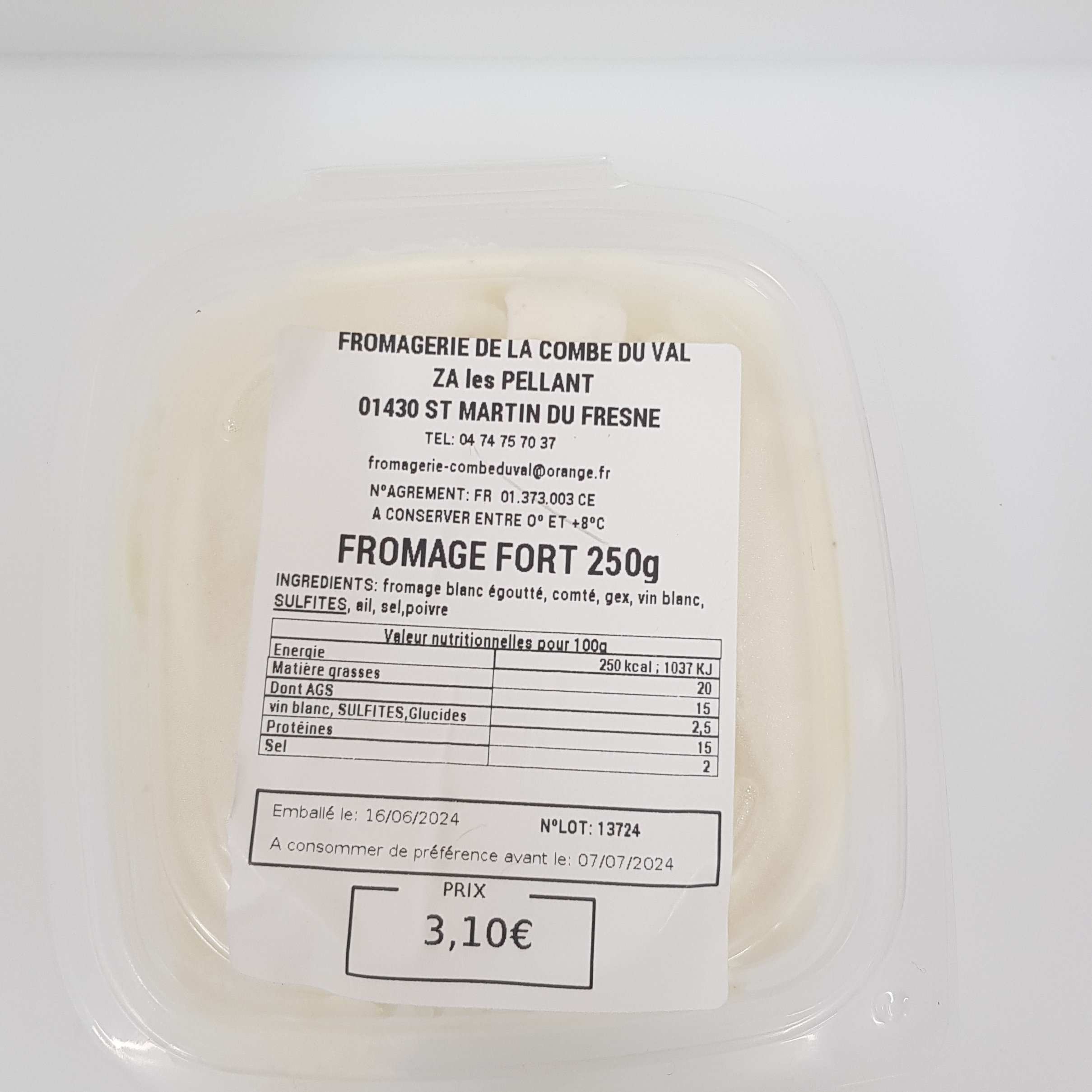 FROMAGE FORT 250 GRAMMES - 250g