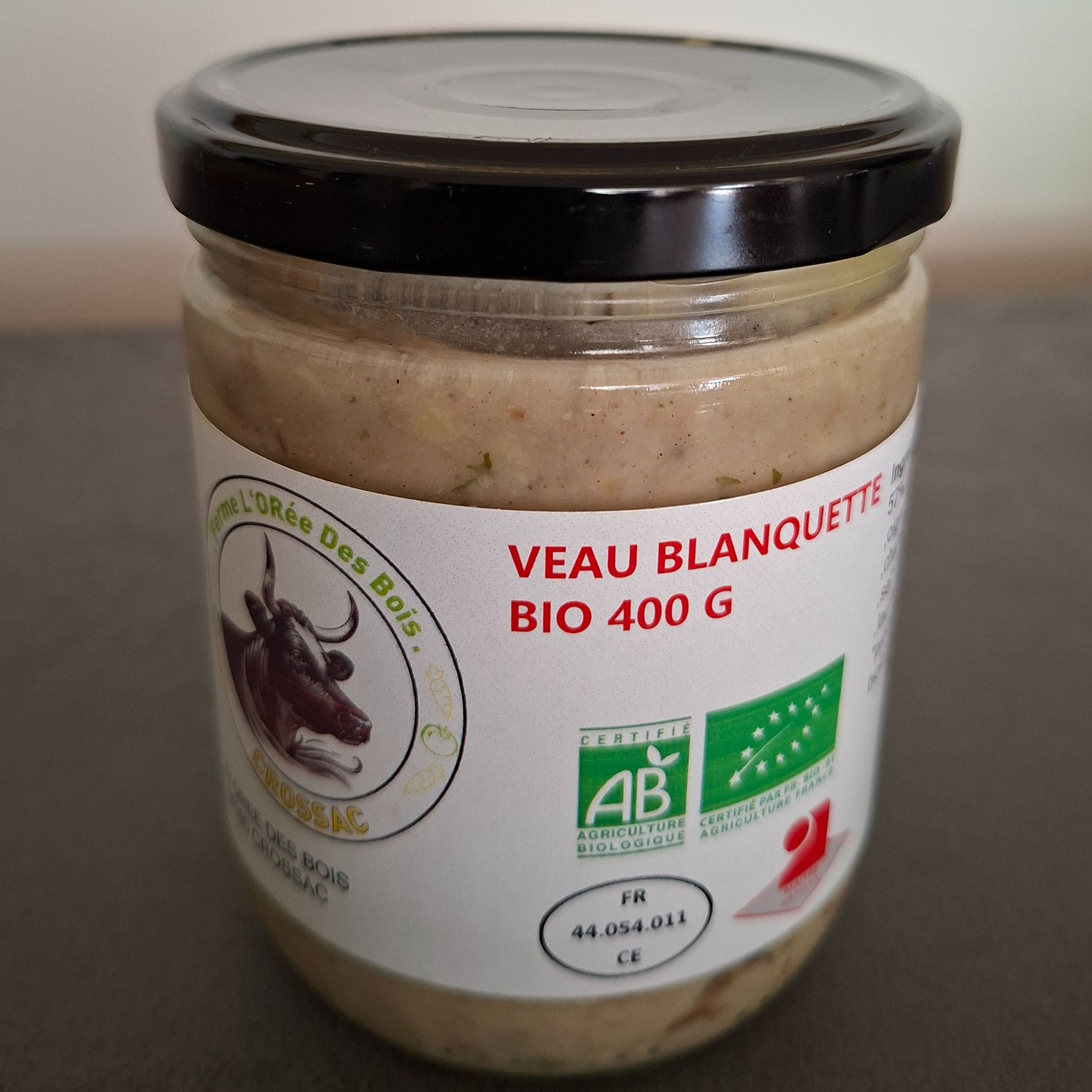POT BLANQUETTE DE VEAU BIO 400g