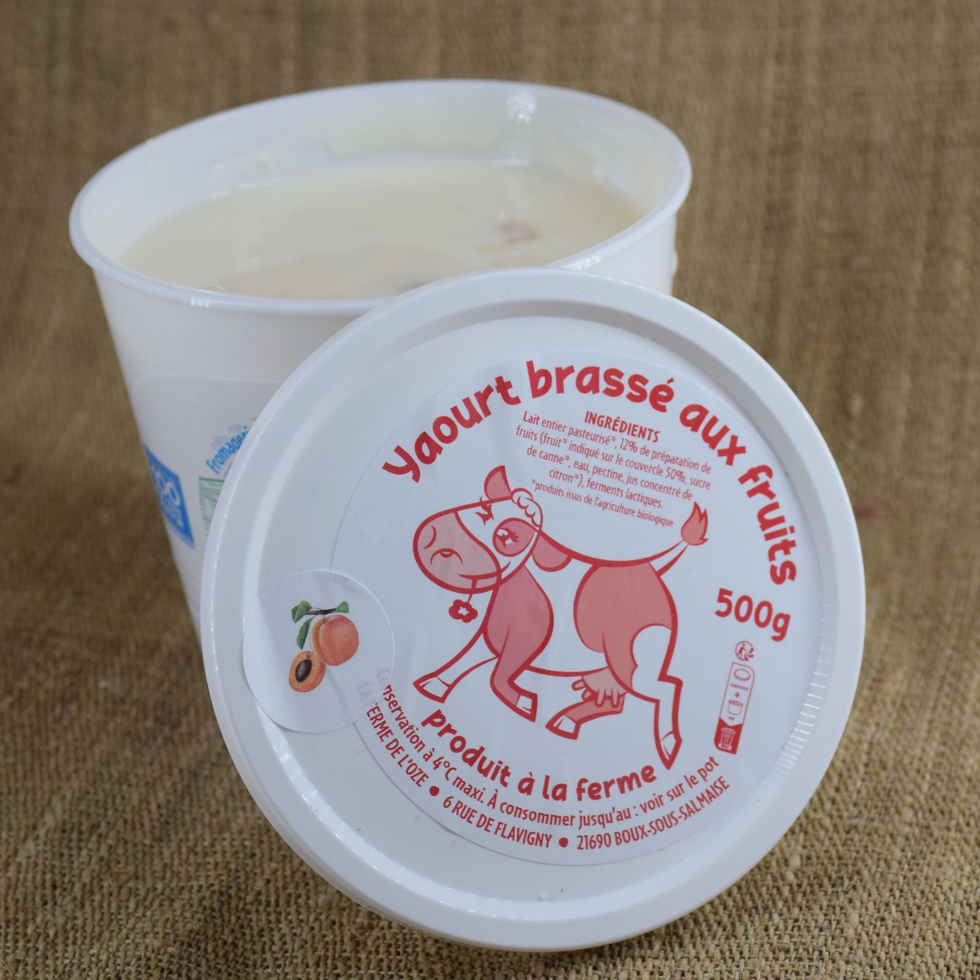 Yaourt Abricot Brassé 500g