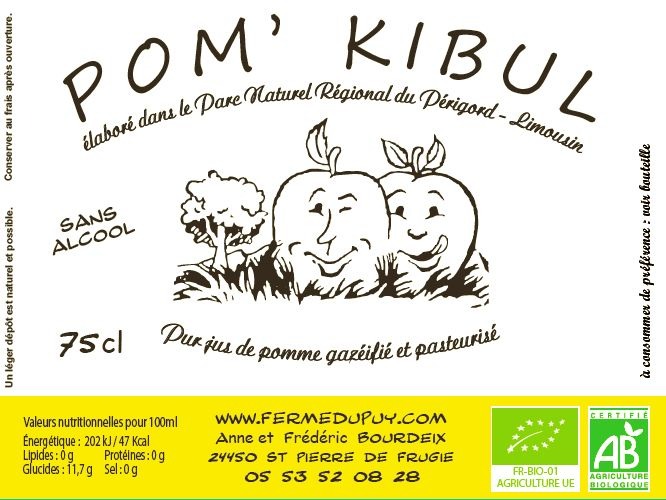 Carton de 6 bouteilles de Pom'Kibul 75 CL - 9kg