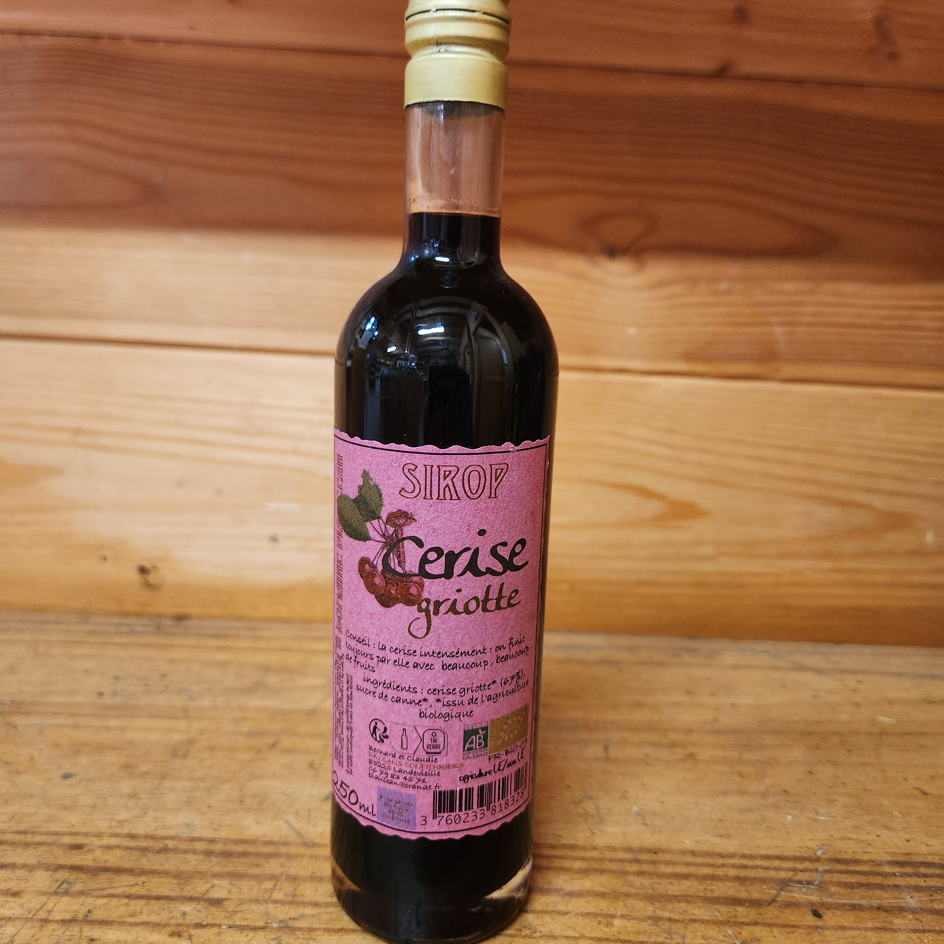 Sirop de Cerise griotte - 250ml