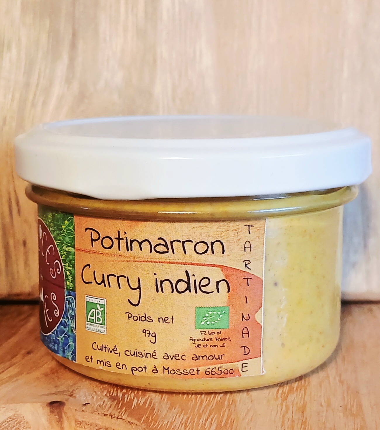 Tartinade Potimarron Curry indien - 97g