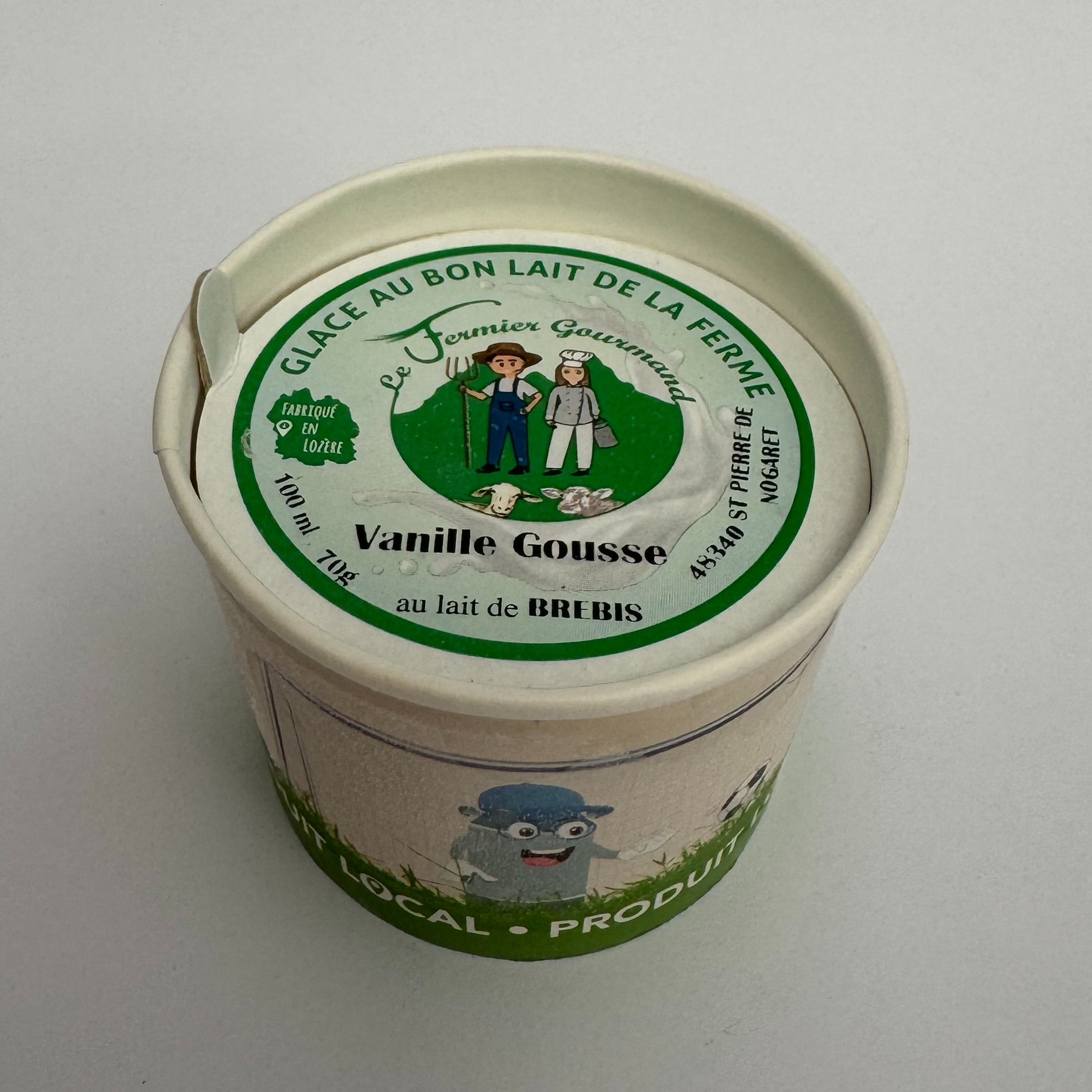 Crème glacée Brebis Vanille