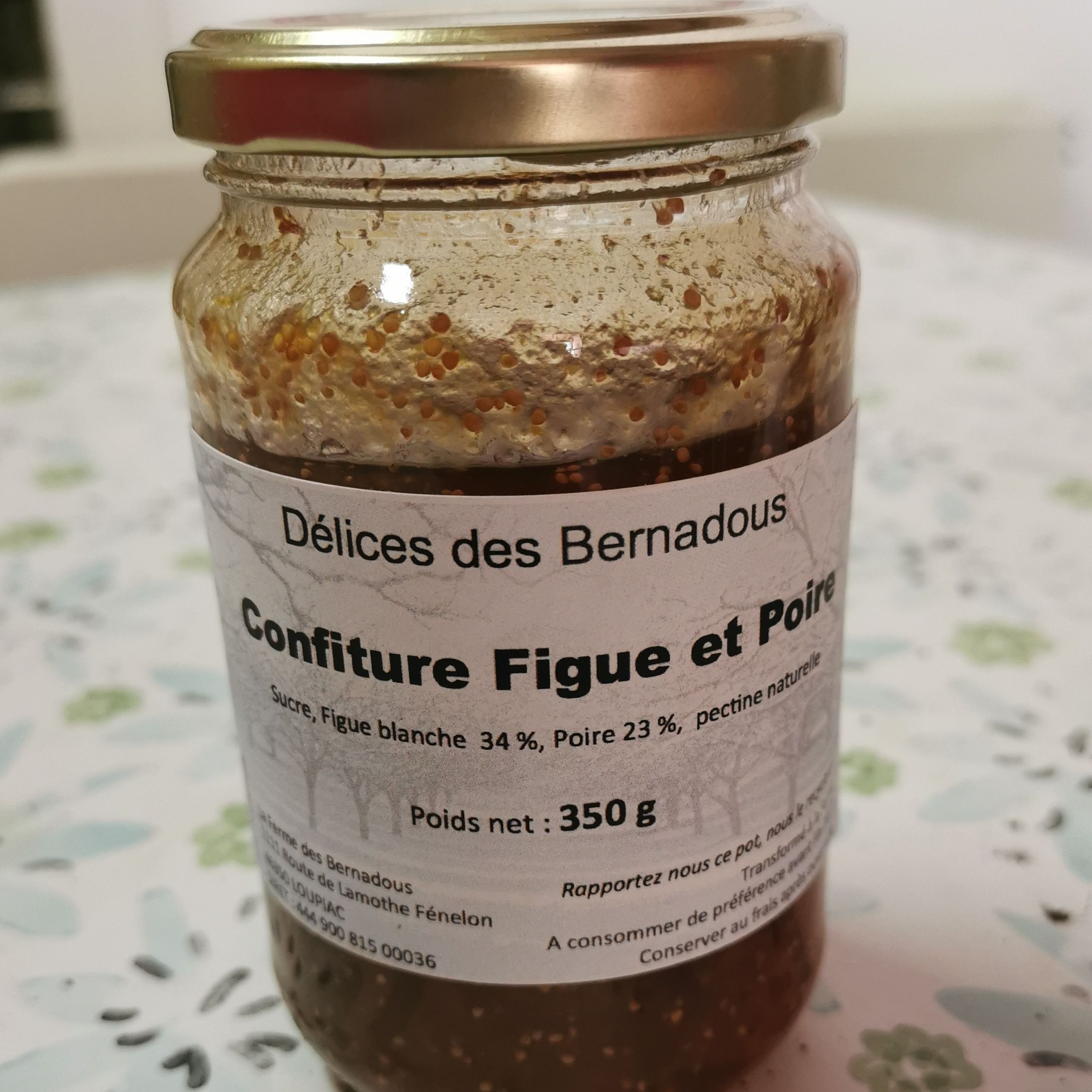 Confiture Figue et Poire