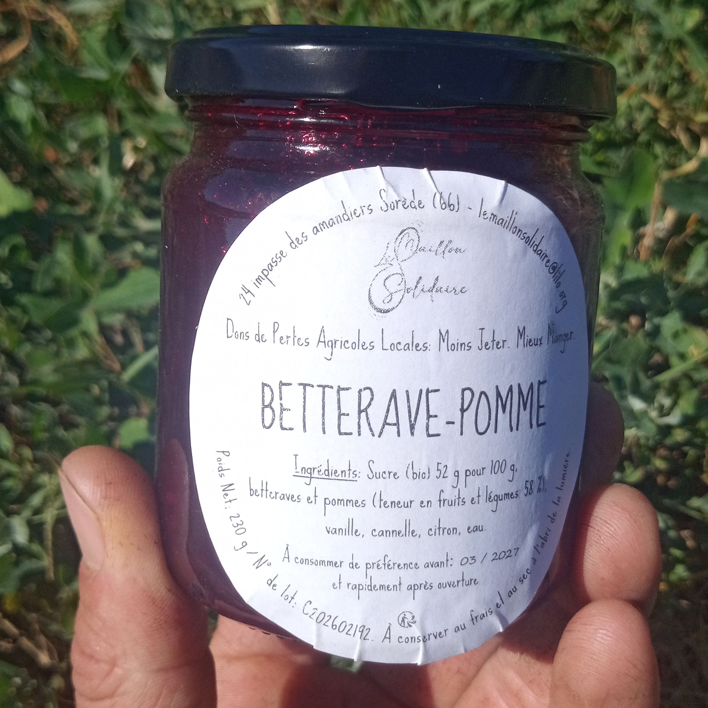 Confiture Betterave Pomme / 230g