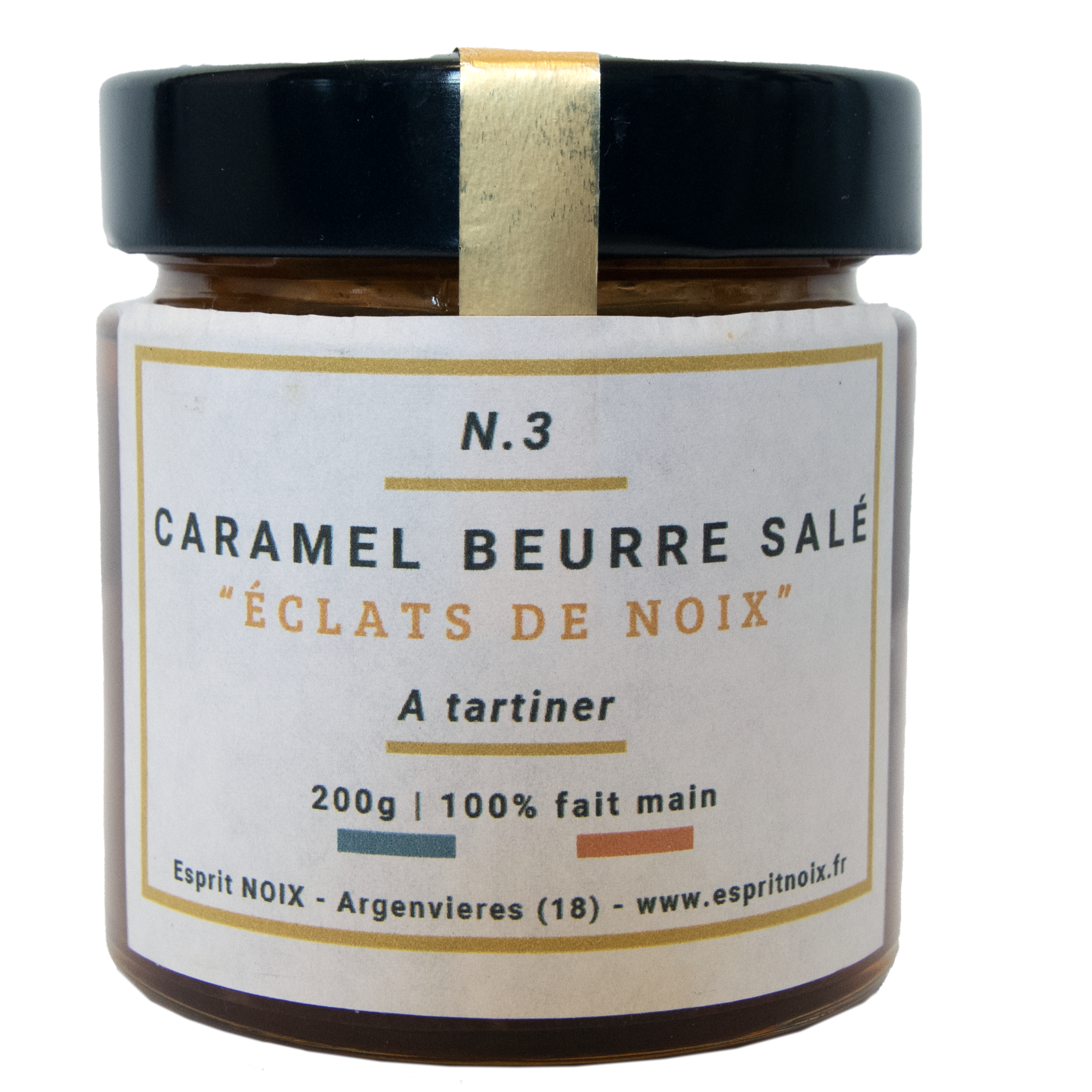 N°3 Caramel Beurre Salé "Eclats de Noix" - 200g