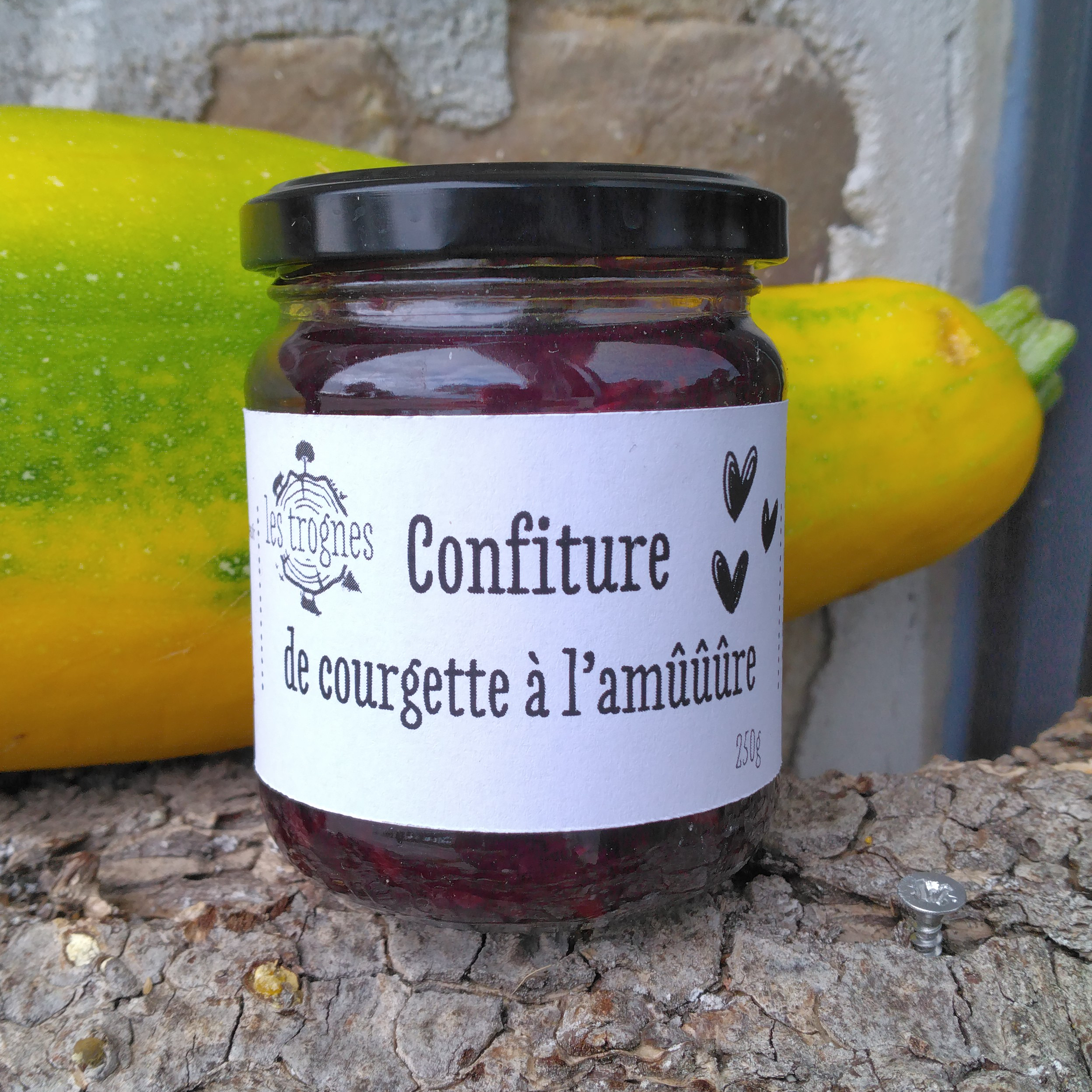 Confiture de courgette à l'amûûûre bio - 250g