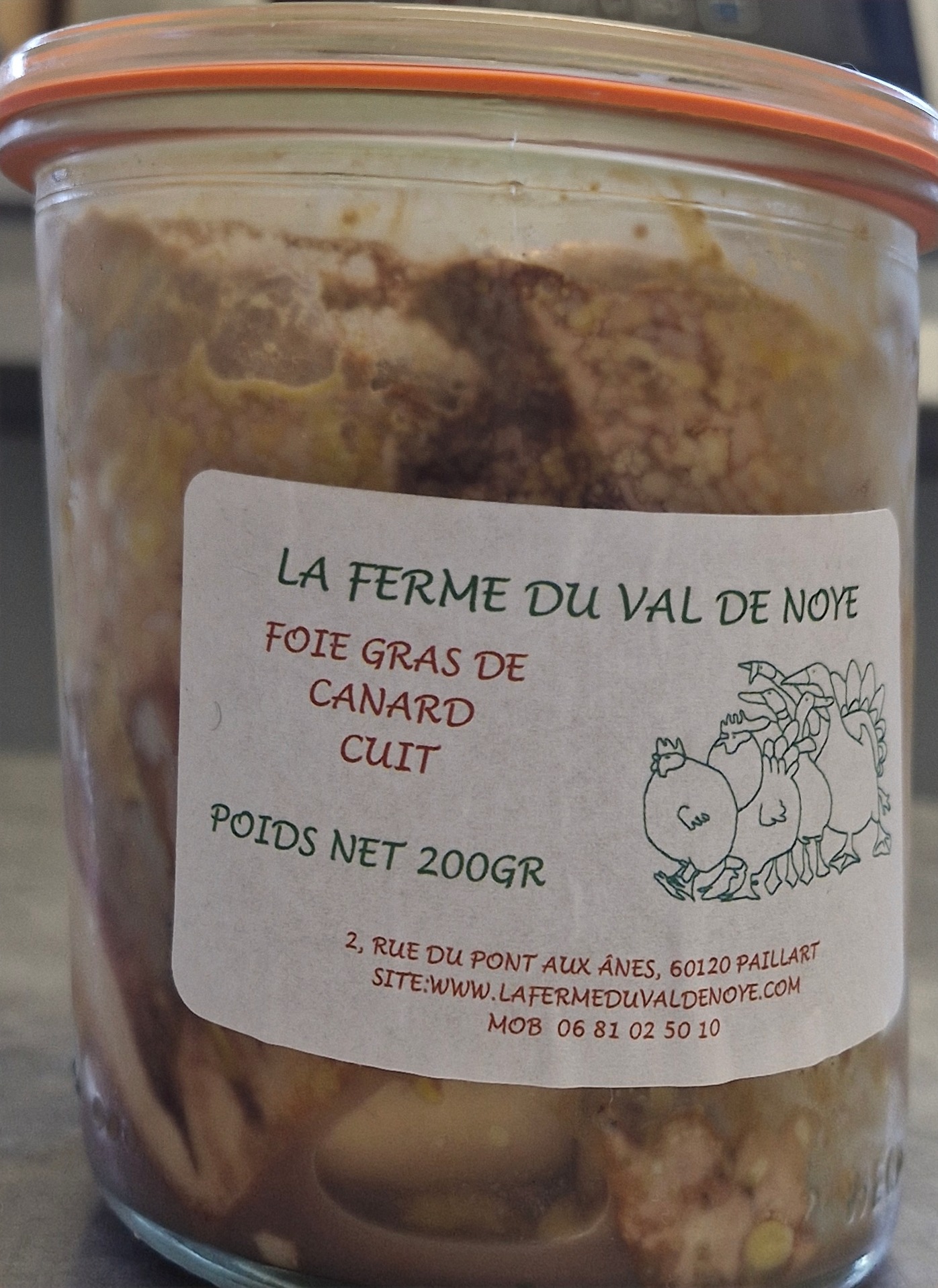 Foie gras entier de canard cuit