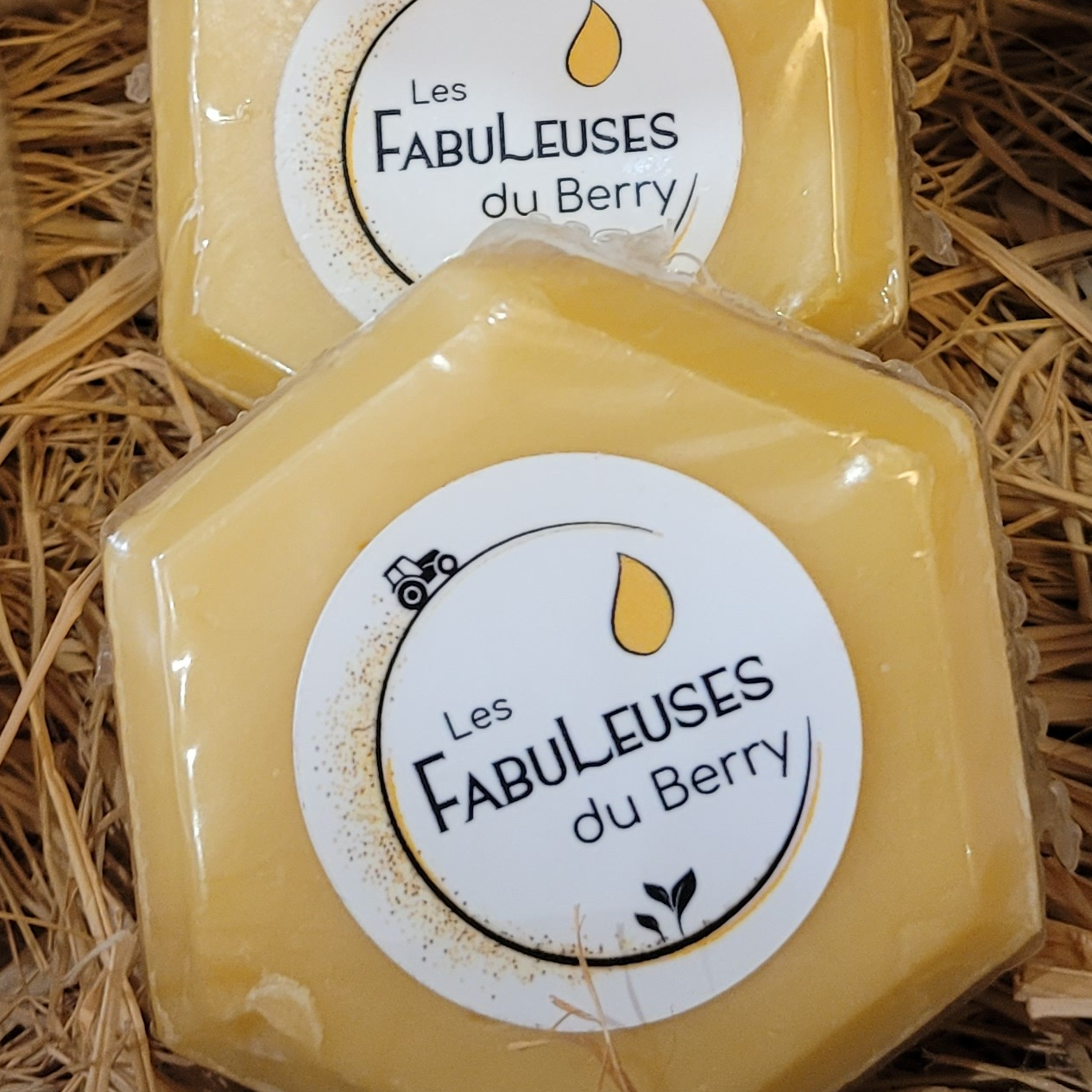 Savon au Miel Pollen-Chèvrefeuille (jaune clair) - 100g