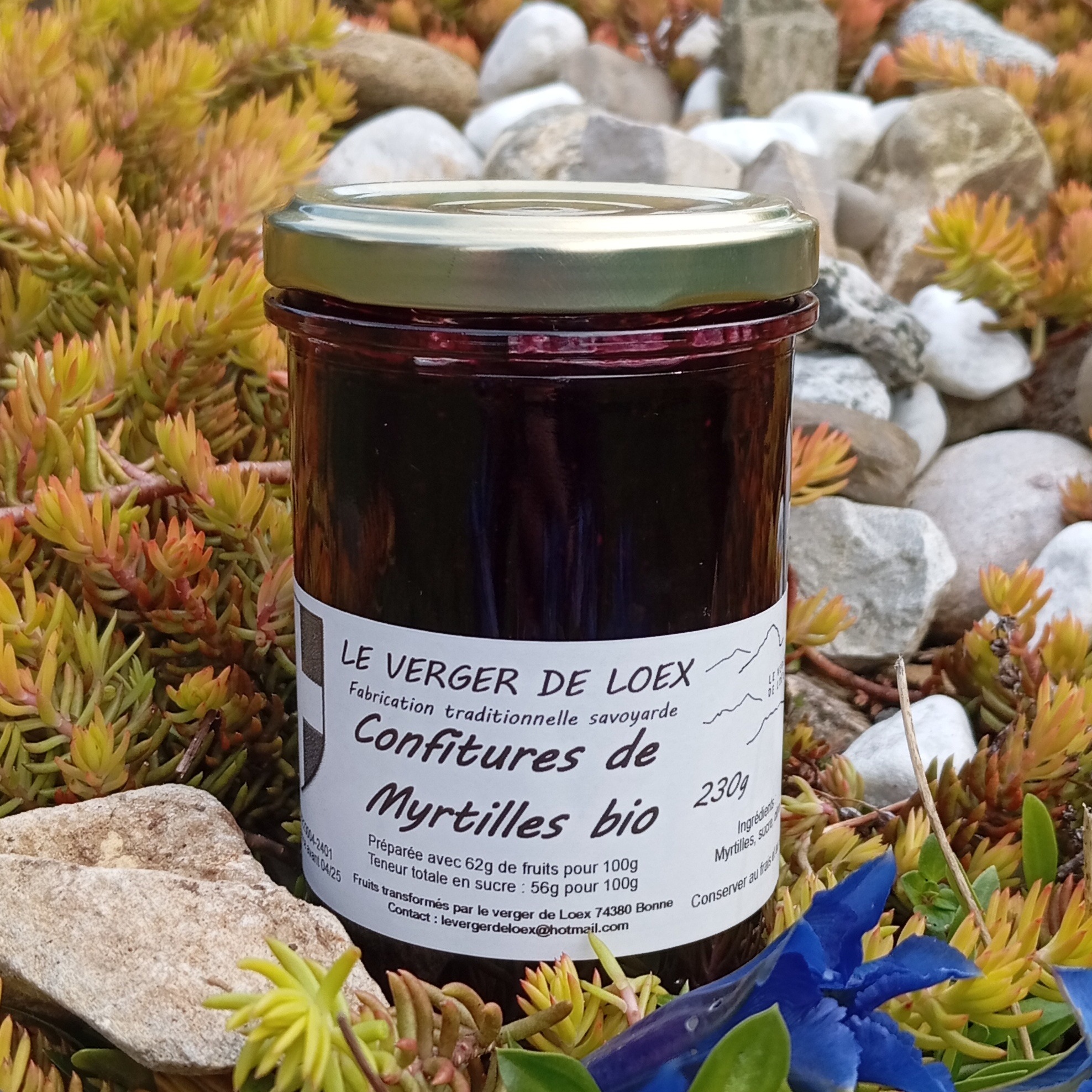 Confiture de myrtilles BIO - 230ml - 230ml