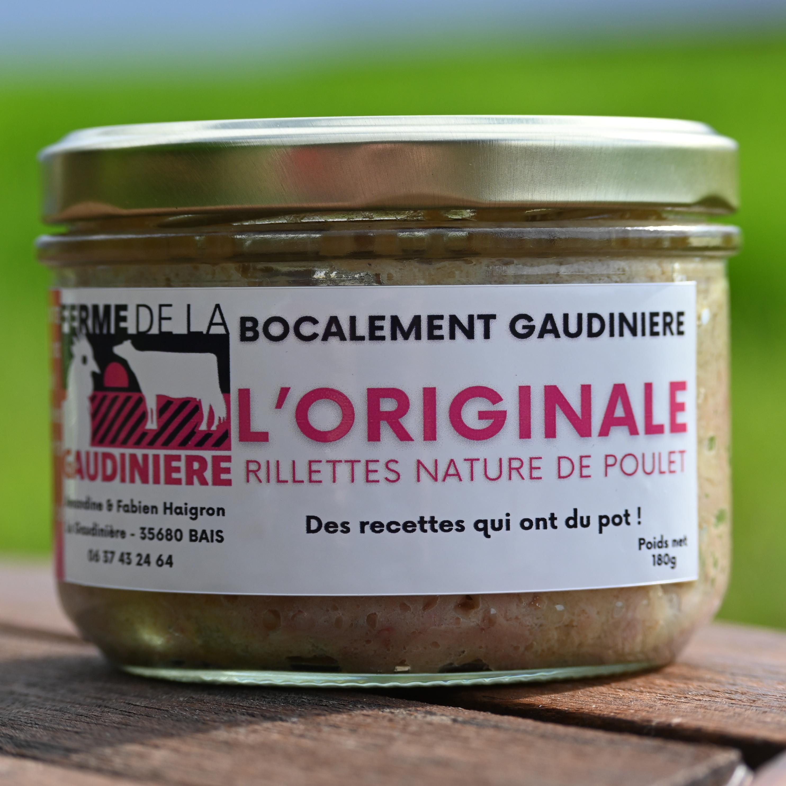 L'ORIGINALE - RILLETTES DE POULET NATURE - 180g