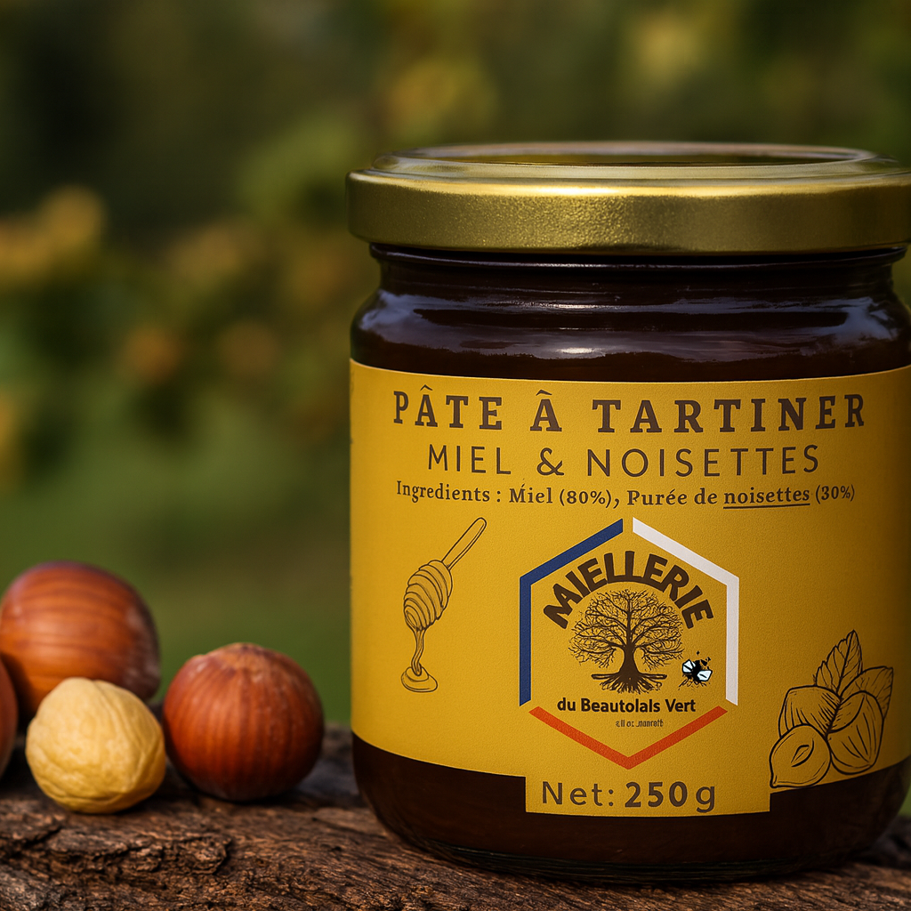 Pâte à tartiner Miel et noisettes 250g - 250g