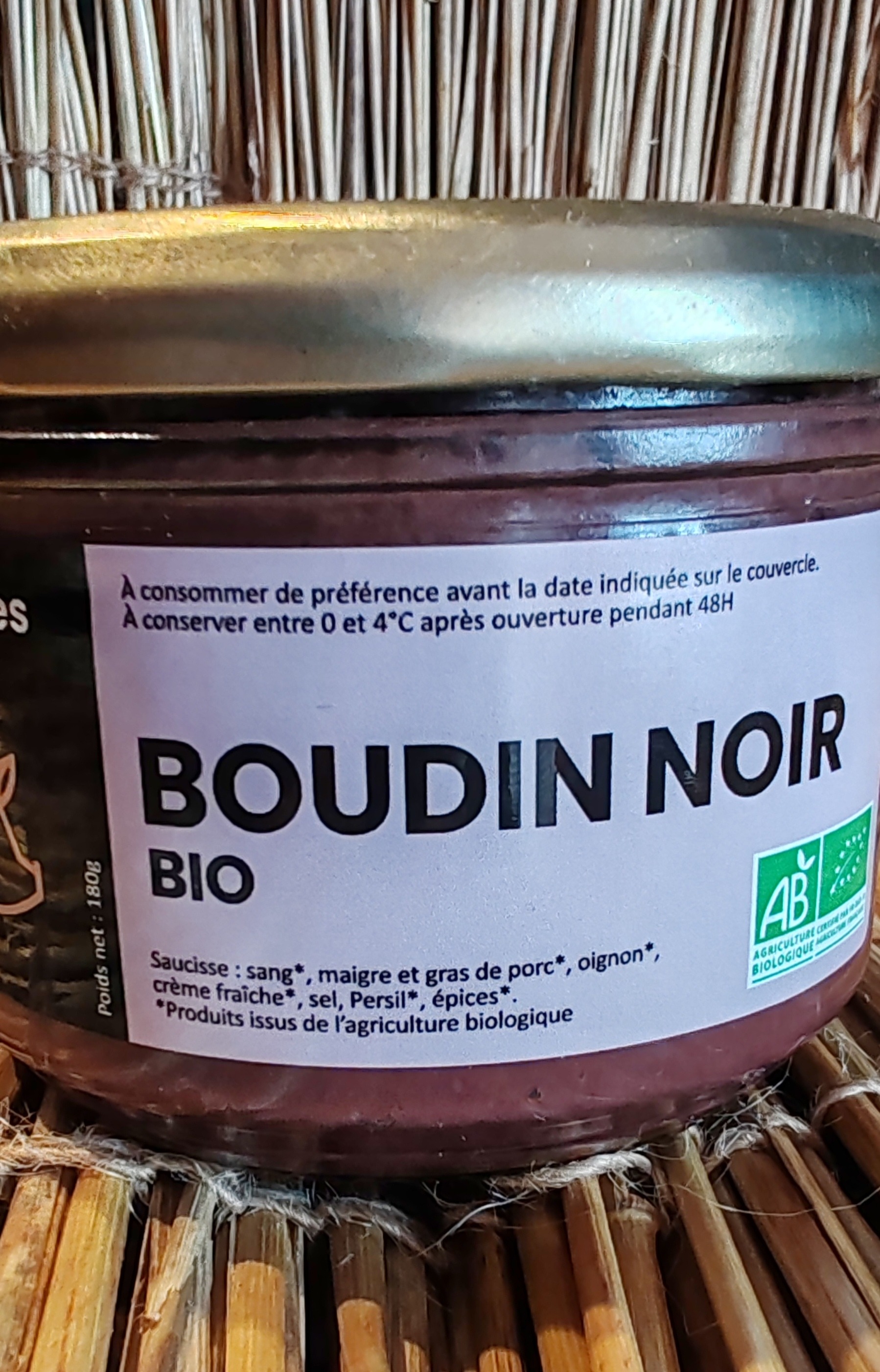 Boudin Noir Bio En Terrine