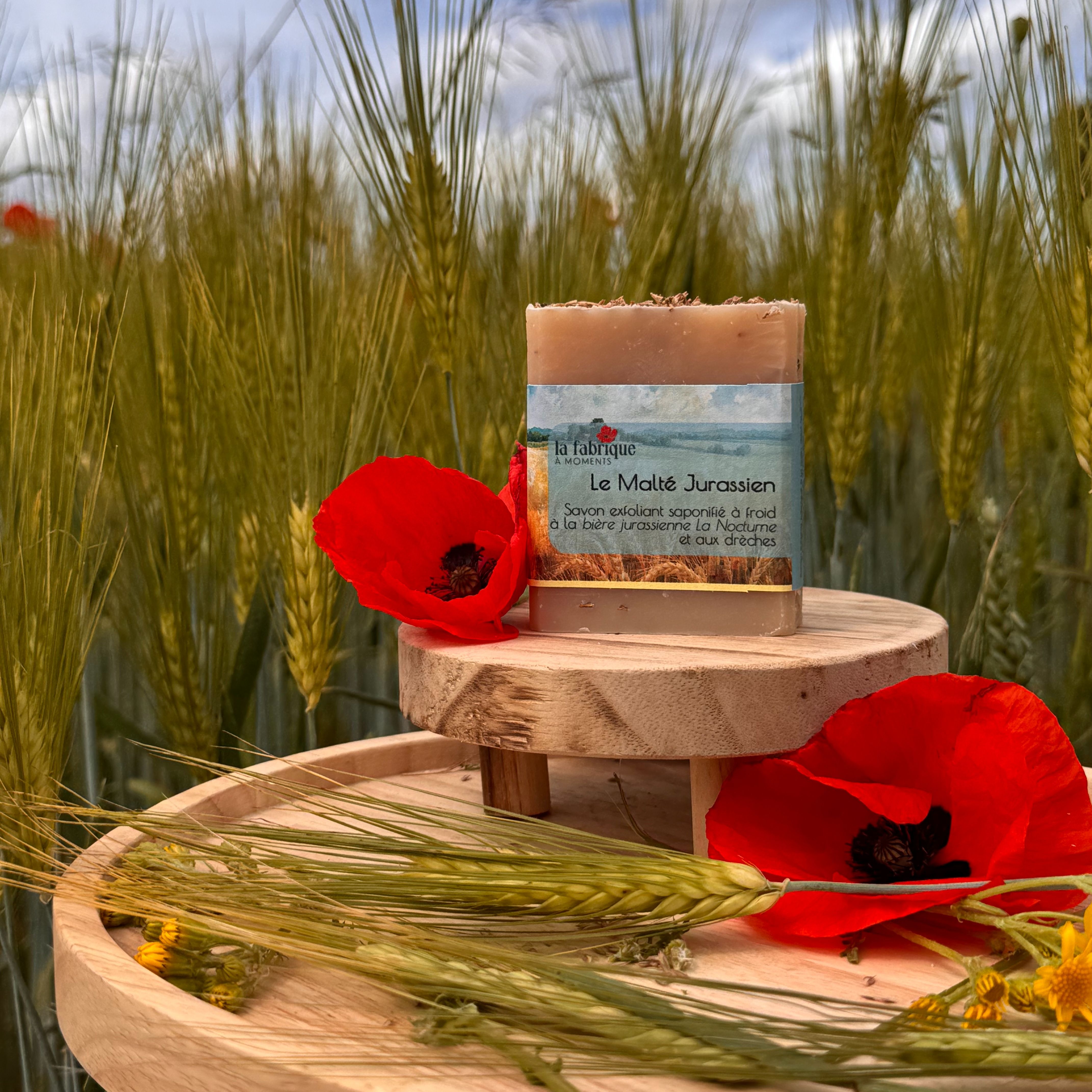 Le Malté jurassien - Savon solide à la bière artisanale - 100g