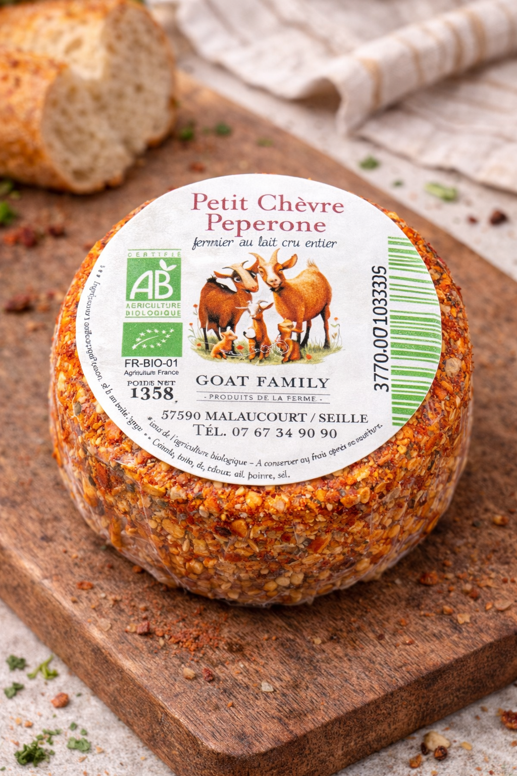 Petit chèvre Peperone - 135g