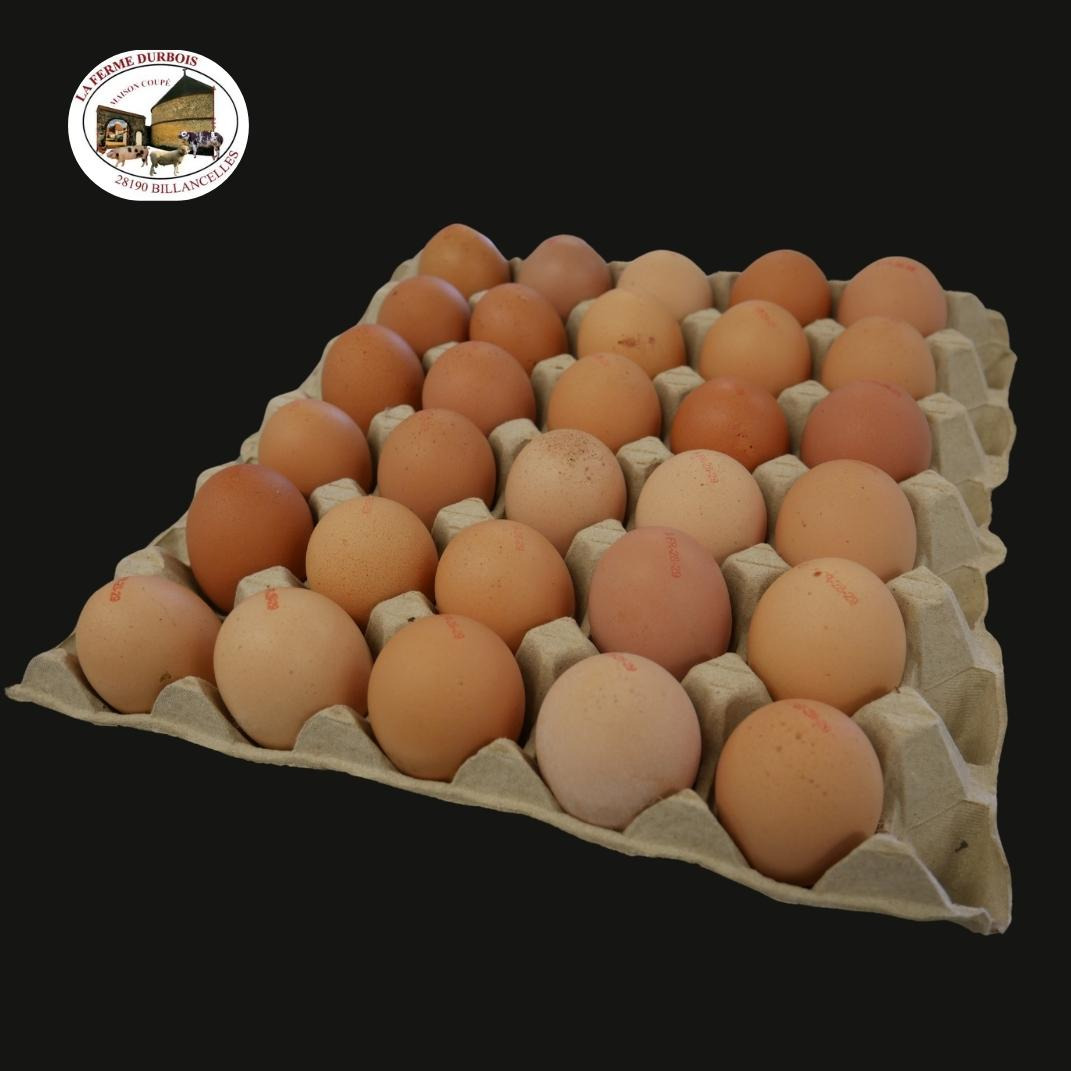 Oeufs fermiers plein air- plaque de 30