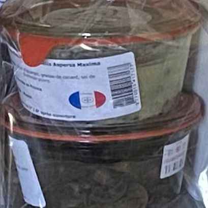 LOT DE VERRINES 2 VERRINES ( verrine 2+2 douzaine confit)