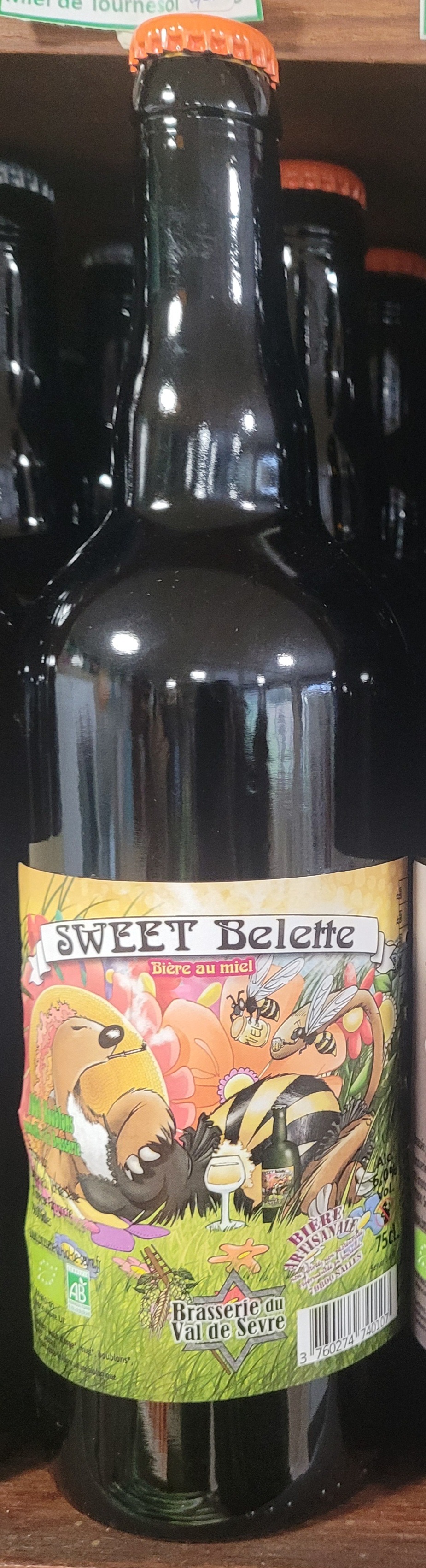Bière Sweet Belette Blonde & Miel  75 CL