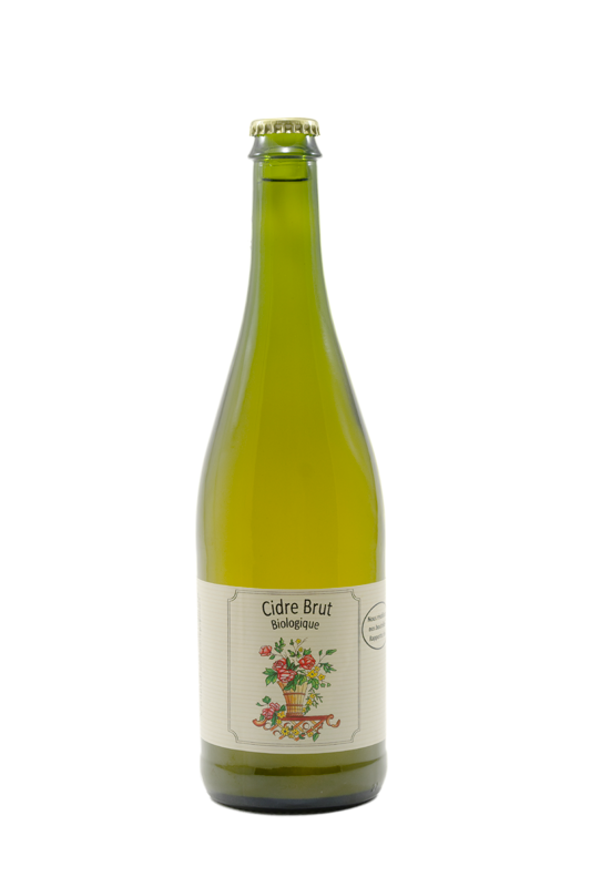 Cidre brut biologique non pasteurisé 75 cl