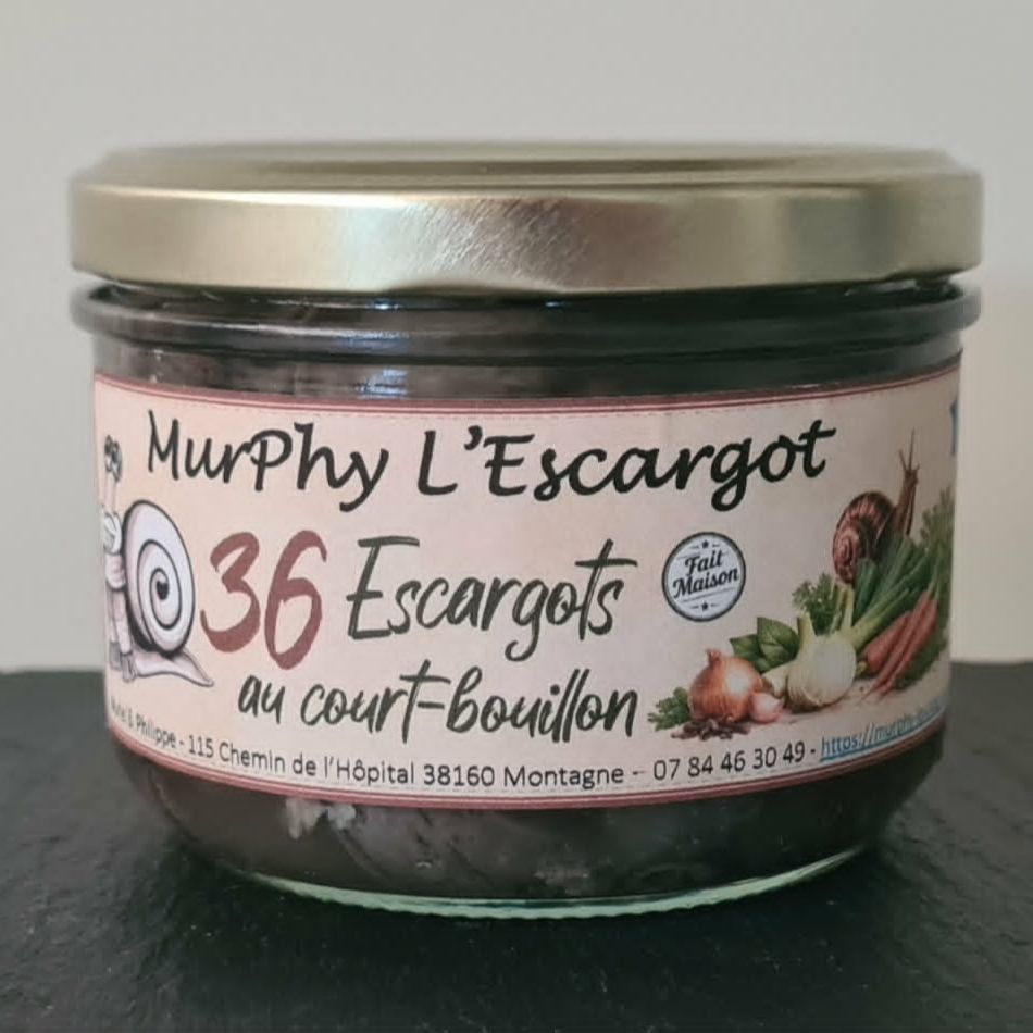 36 escargots au court-bouillon Cal. Moyens - 225g