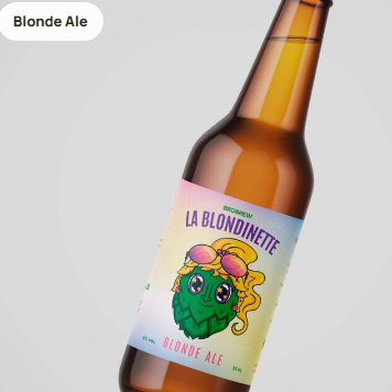 Bière blonde "La Blondinette" - 33 cL - Brobrew