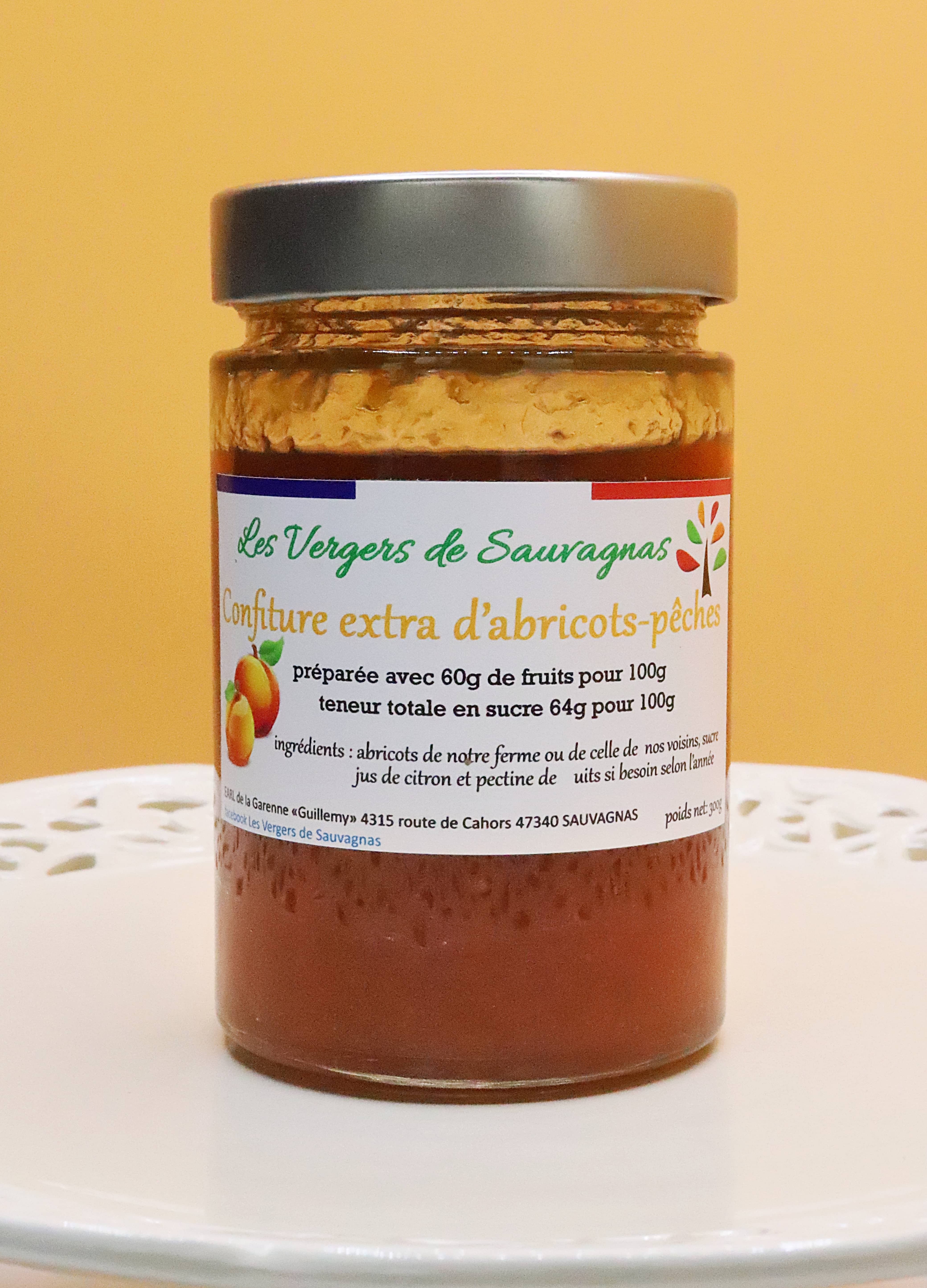 Confiture d’abricots pêches - 300g