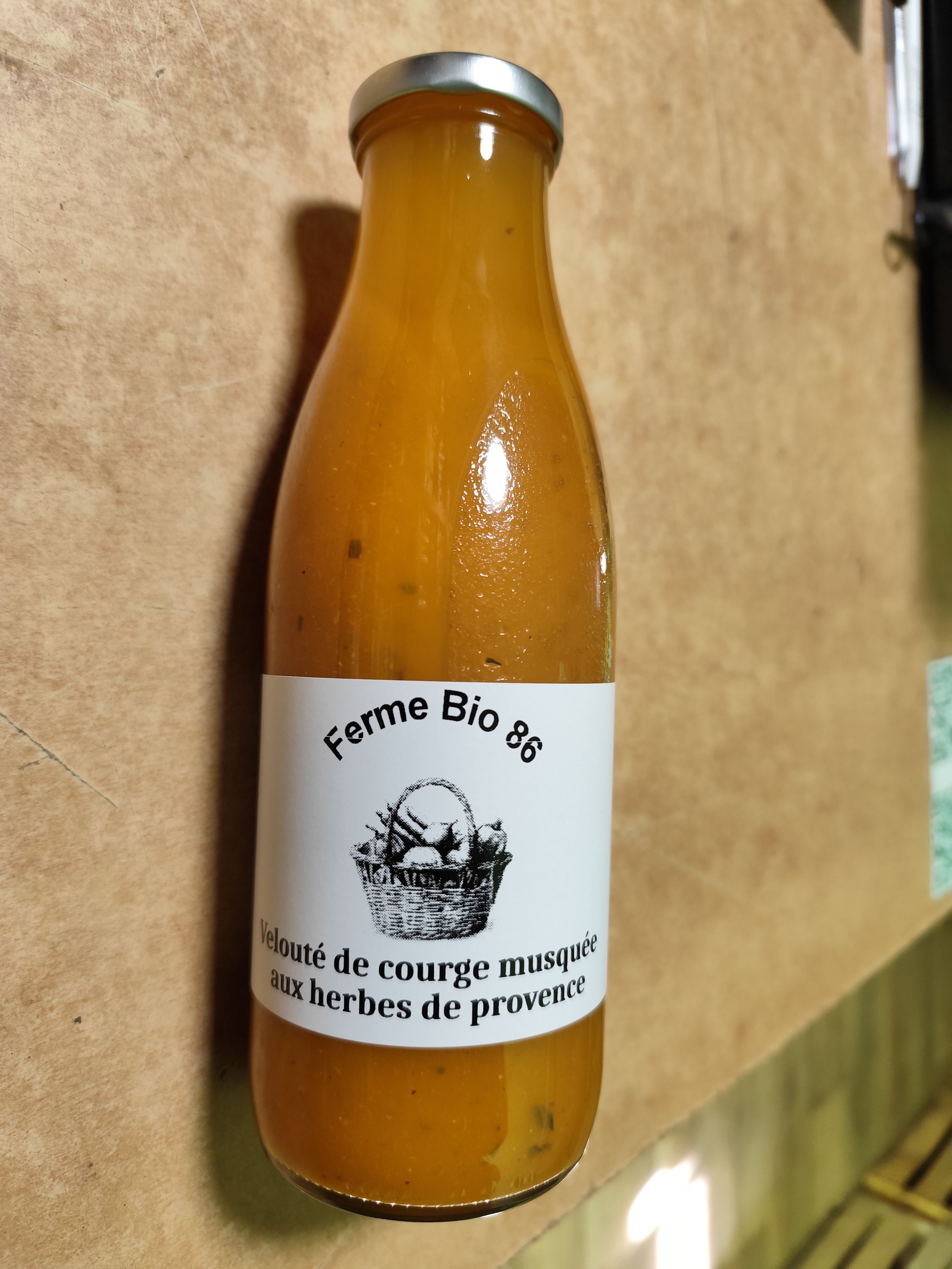 Soupe velouté de courge Musquée aux Herbes de Provence 75cl