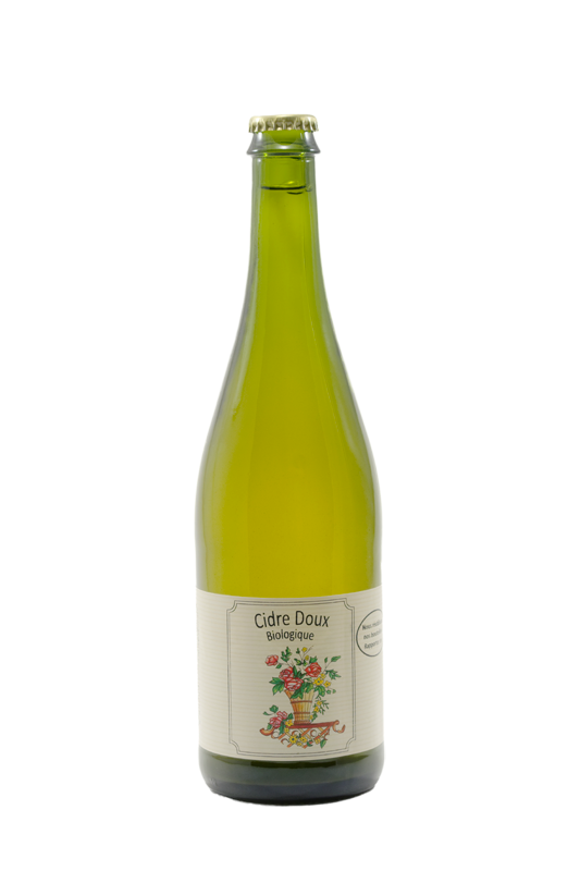 Cidre doux biologique non pasteurisé 75 cl