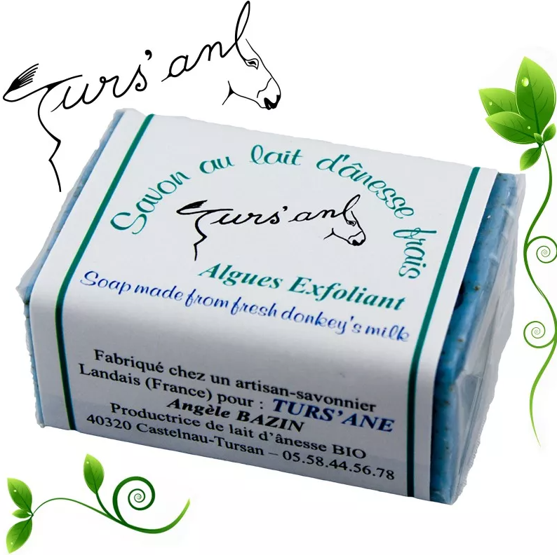 SAVON EXFOLIANT AU LAIT FRAIS D'ÂNESSE BIO ALGUES - 100g