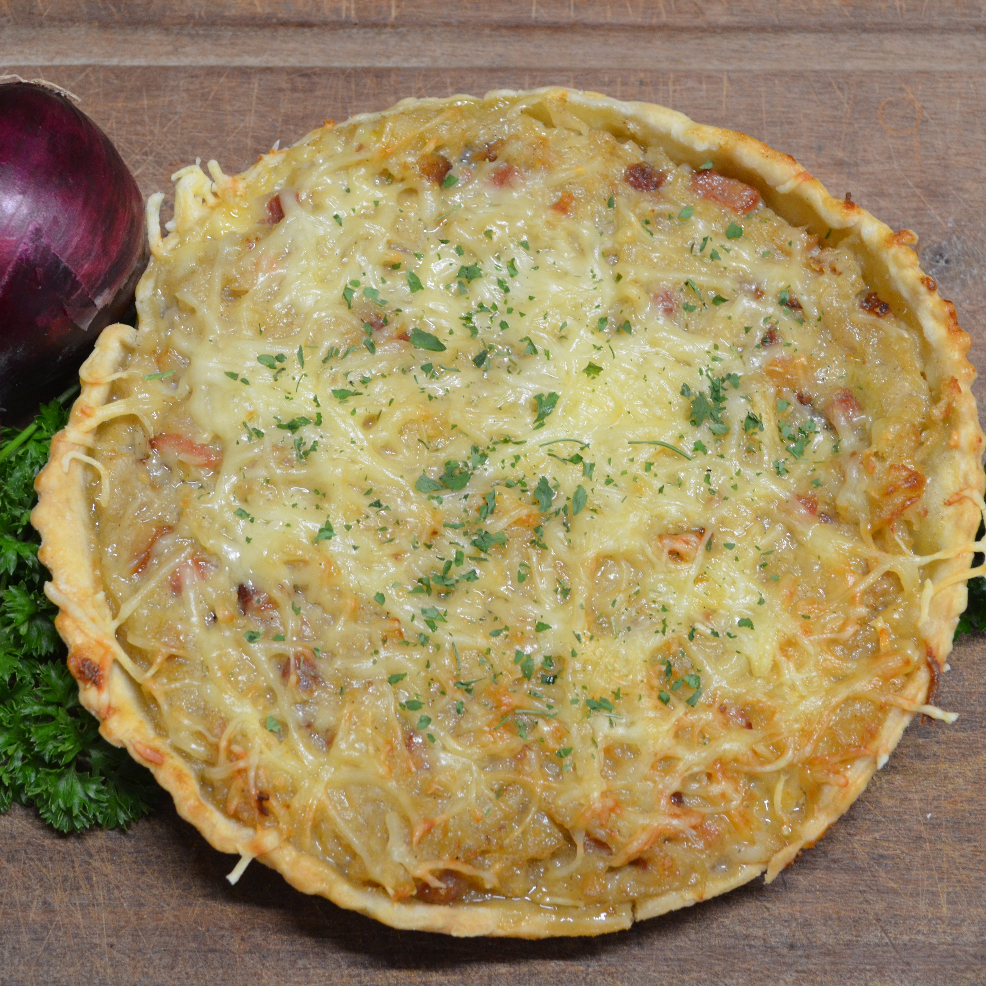 Tarte oignons / lardons (Grande) - 0,6kg